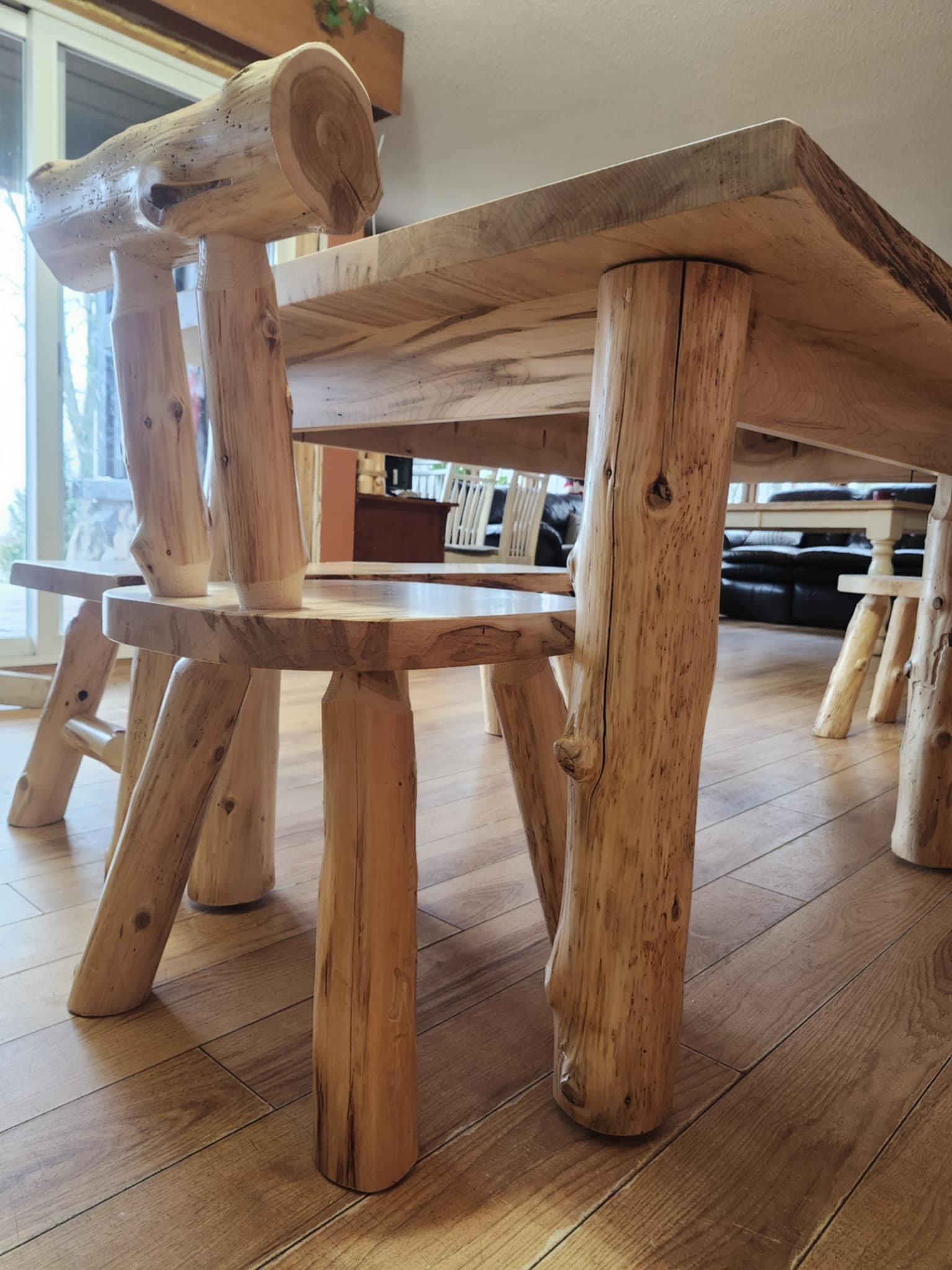 Maple Log Dinning Room Chair