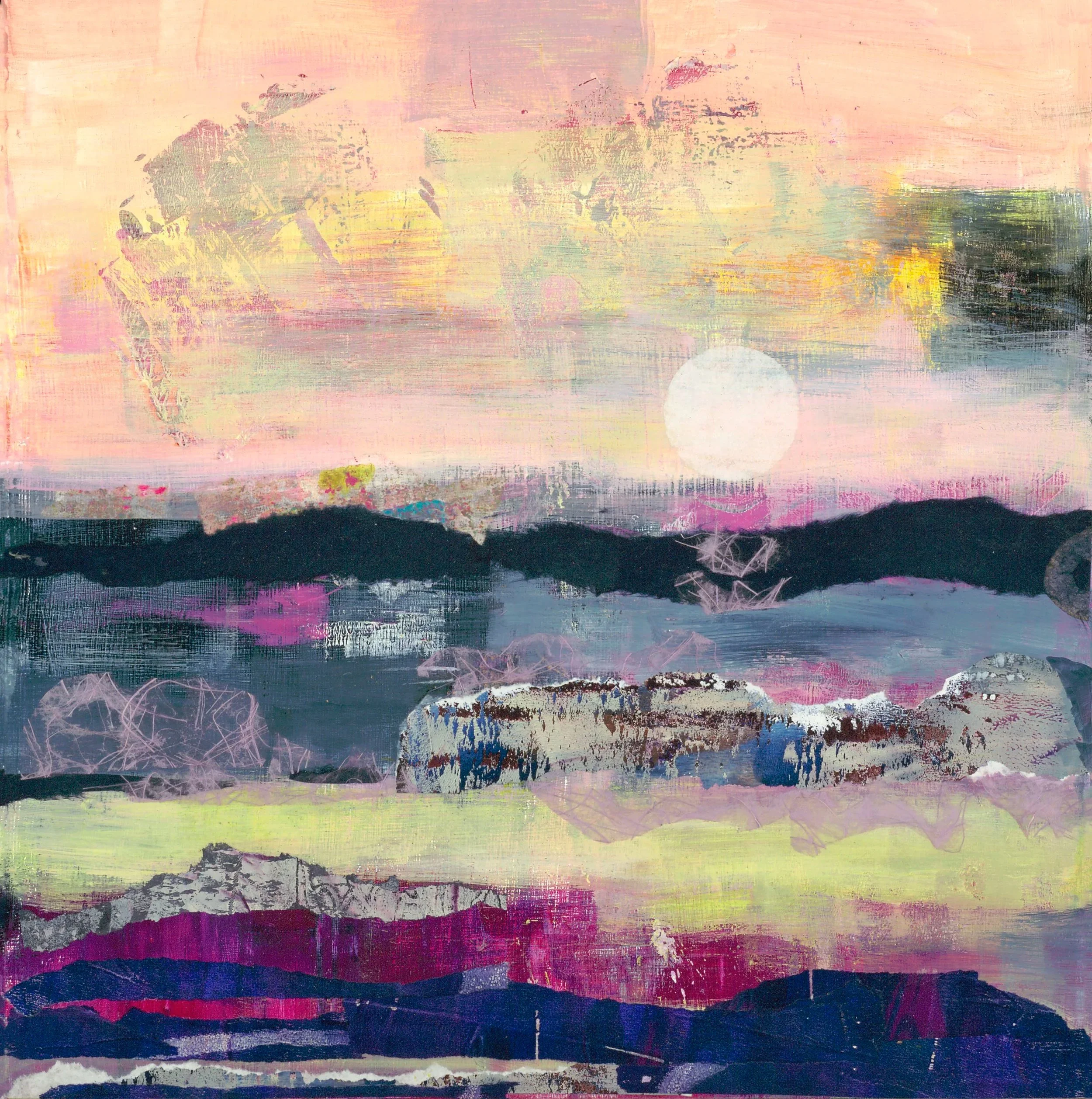 "Stretch my heart to hold it all" 12x12 print