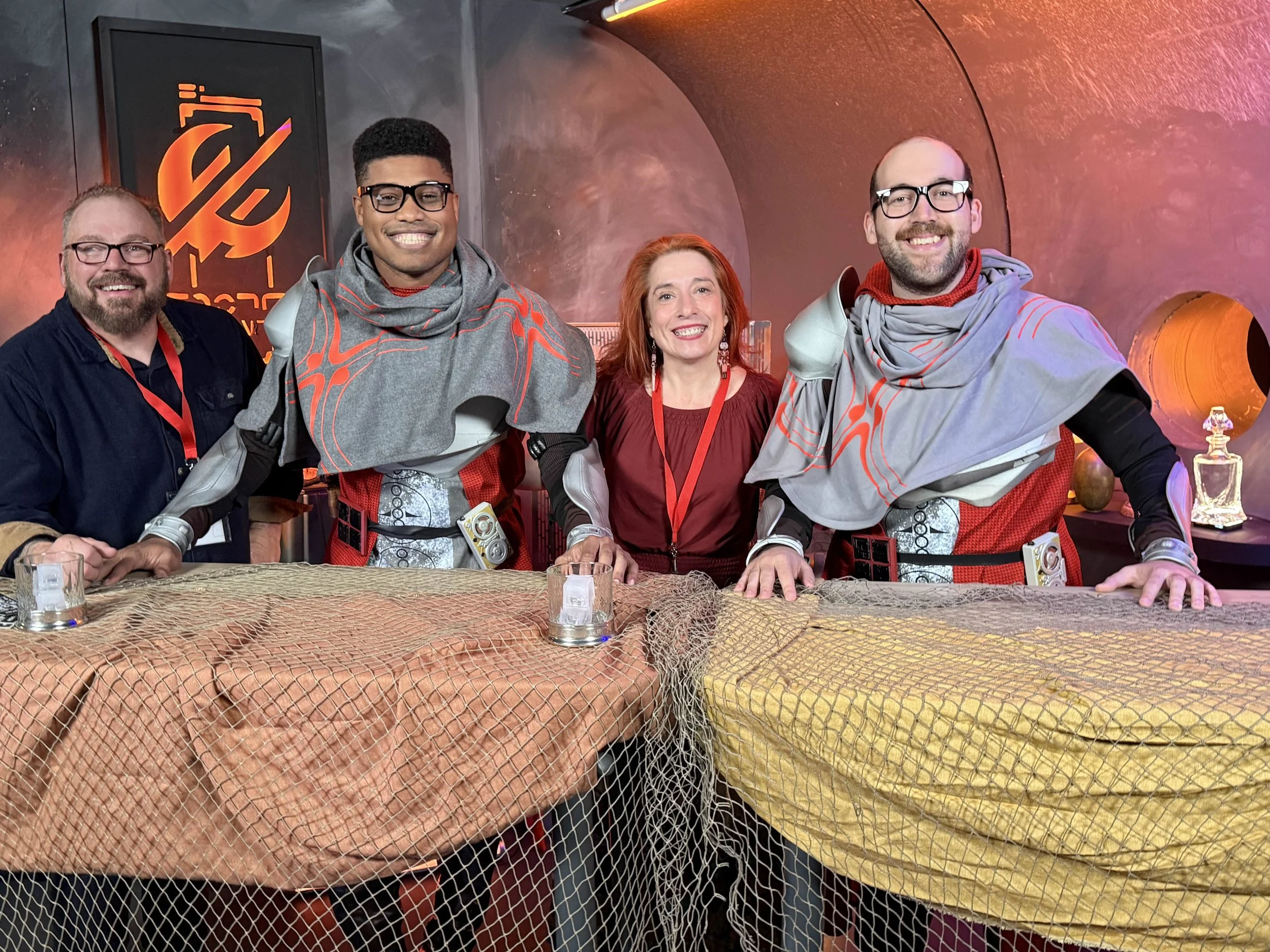 OuterRim Creatives and Bungie team with Destiny LODI costumes during live reveal