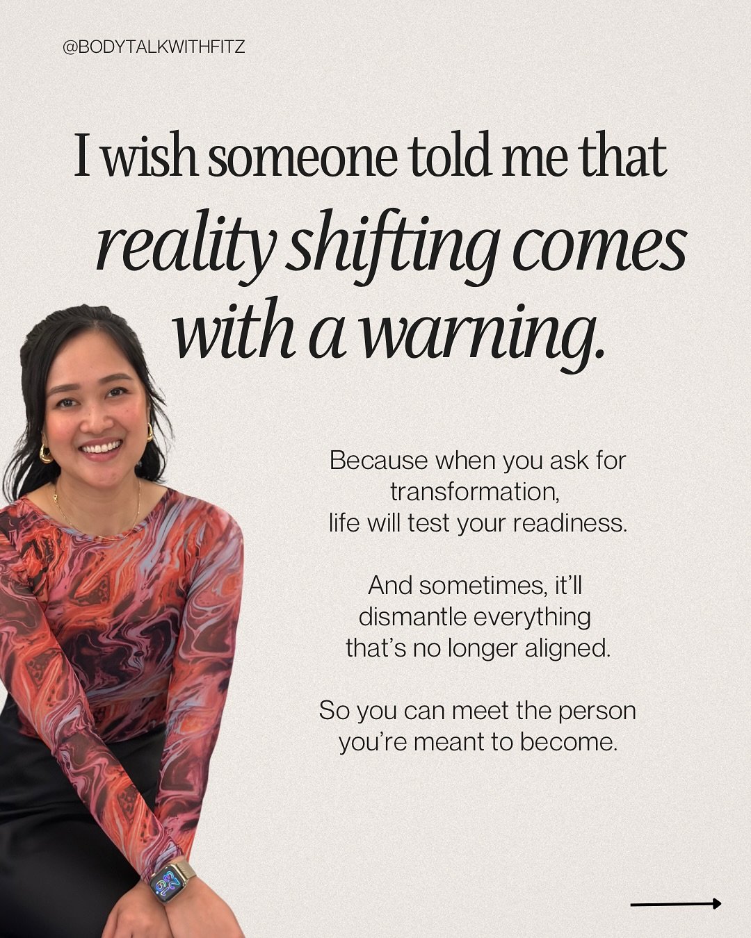 Every time you ask for growth, life will hand you a test.
Not to break you, but to prepare you.

Your nervous system, your beliefs, and your focus
all shape how you move through those tests
and that&rsquo;s what The Reality Shift Method&trade; teache