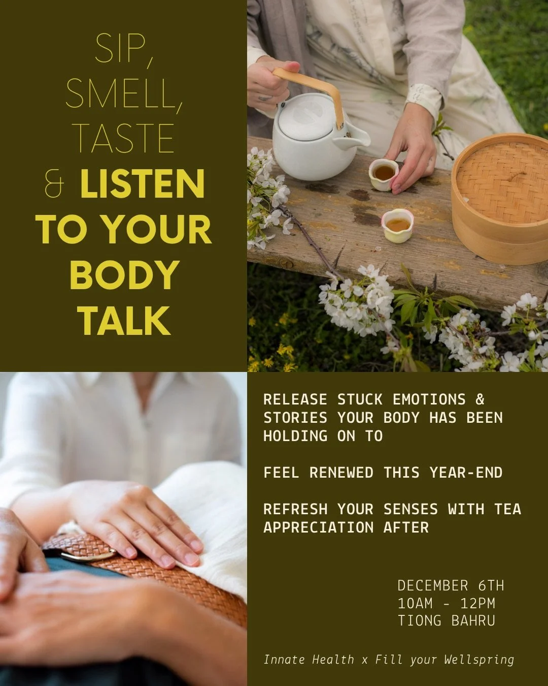 Exploring Your 5 Senses Through BodyTalk & Tea