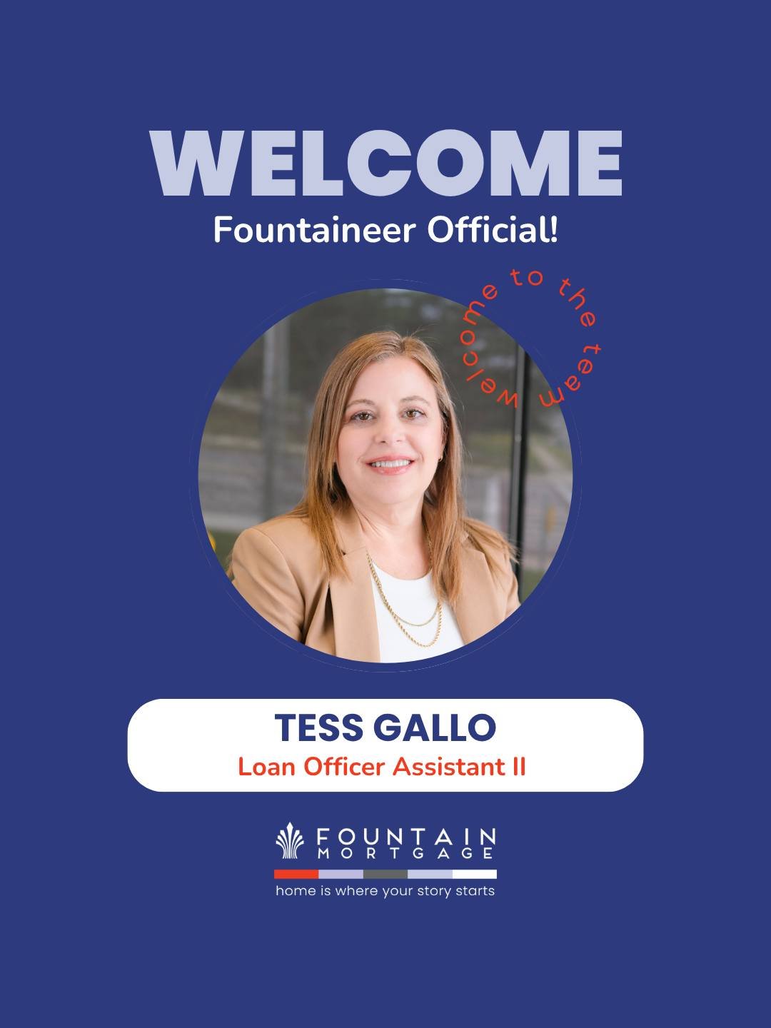 We are happy to welcome a new LOA II to Fountain Mortgage, Tess! 

She comes with years of experience and we are ecstatic to have her. Welcome!

#FountainFamily #fountainmortgage #locallender #WelcomeToTheTeam