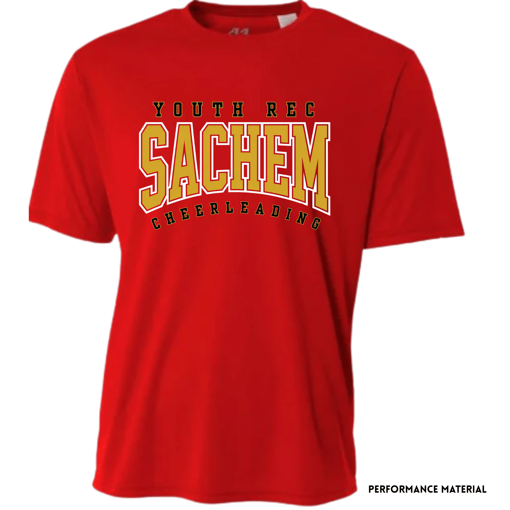 Red Sachem Performance T-shirt YR Cheerleading