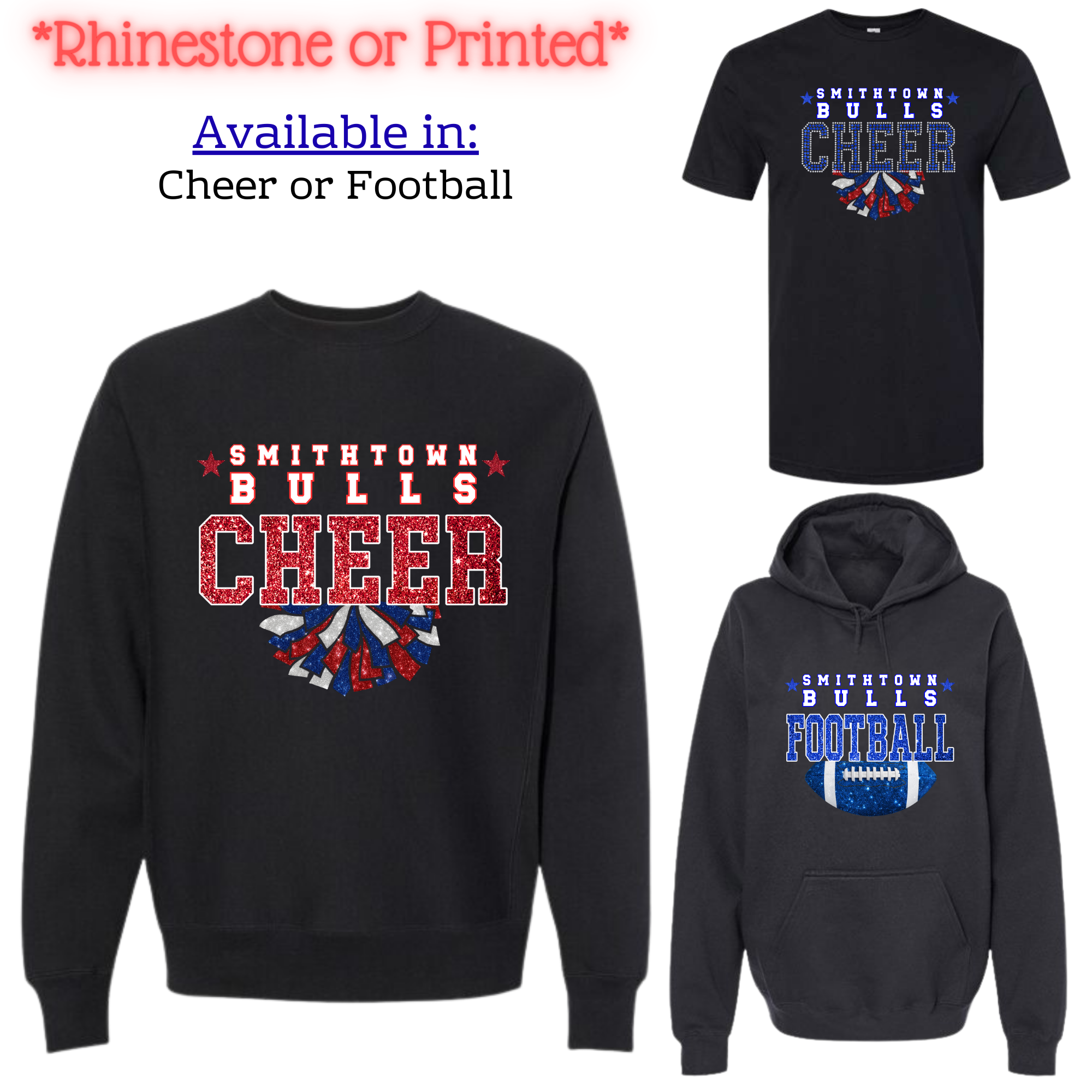 Bulls Cheer With Stars *Rhinestone*