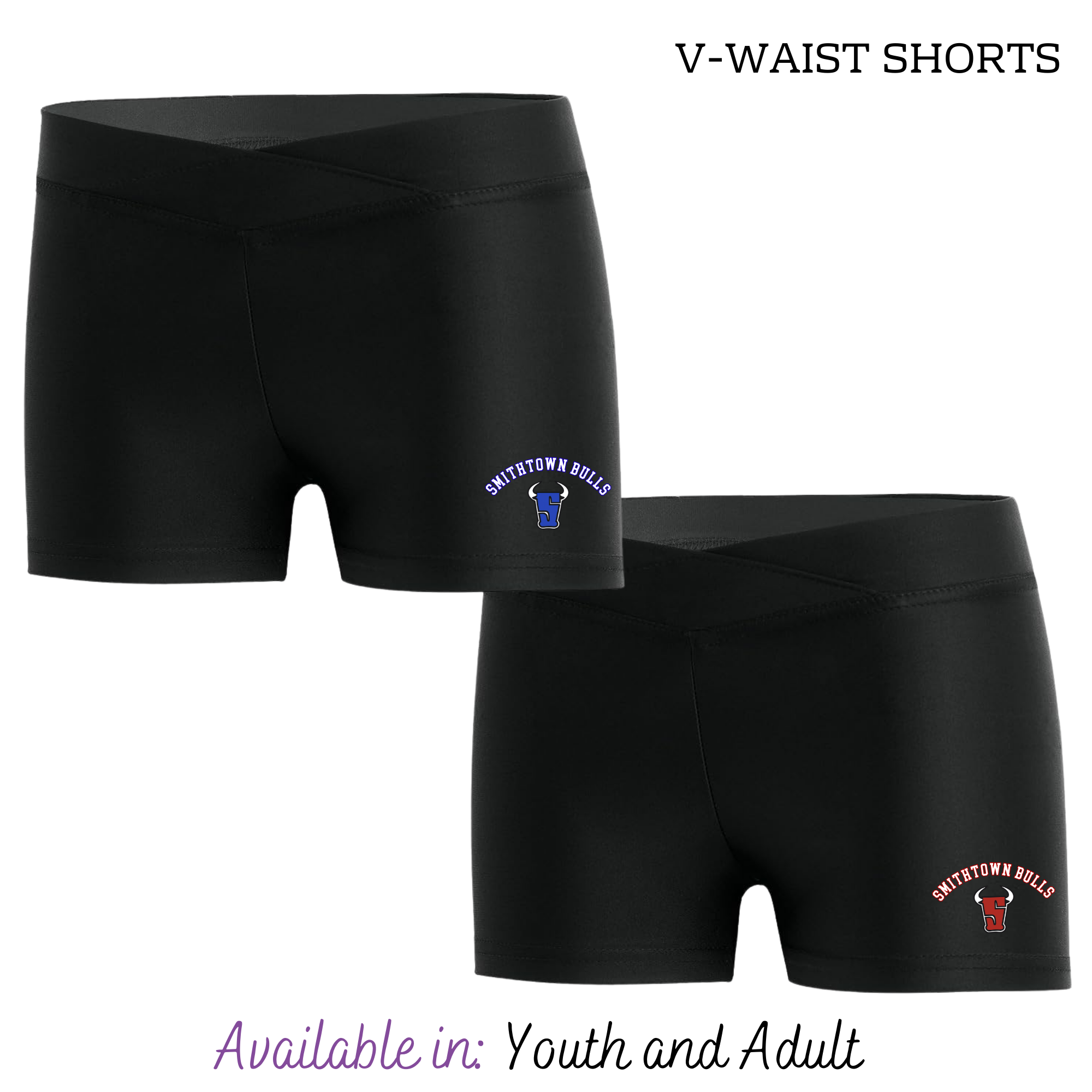 Black V-Waist Shorts