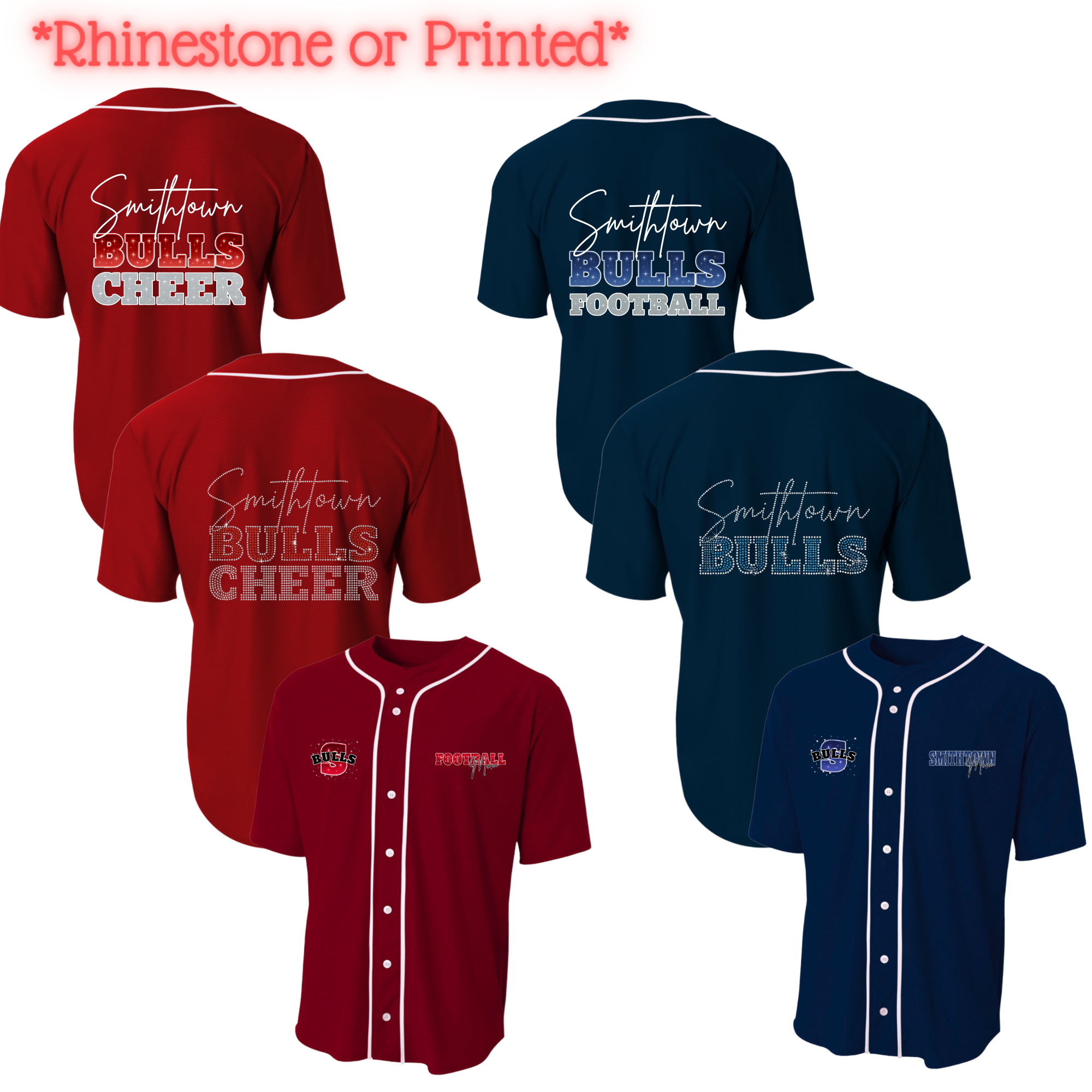 Smithtown Bulls Team Jersey *Rhinestone*