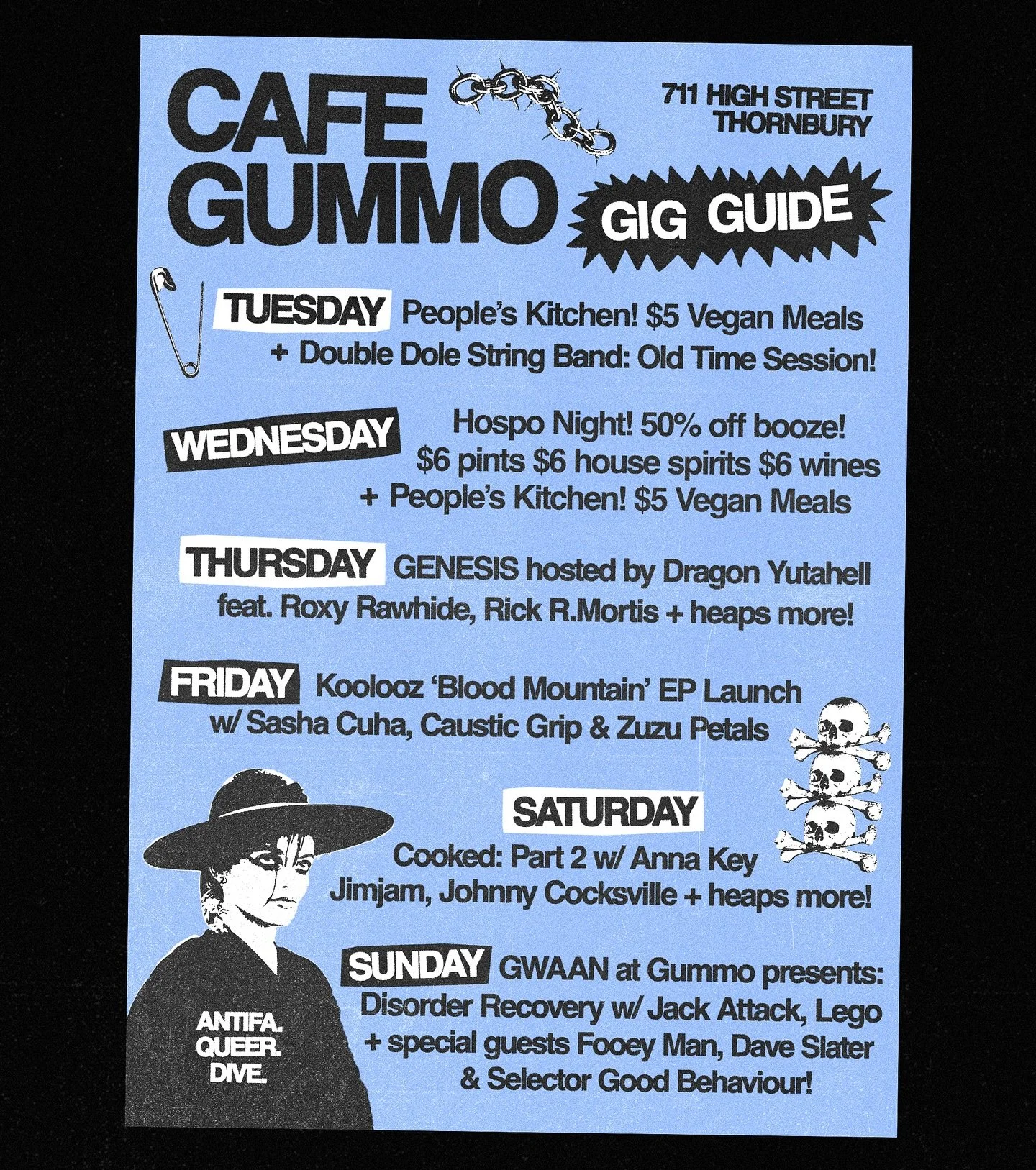 THIS WEEK AT GUMMO: 

Tuesday - The always wonderful @double_dole_stringband are facilitating one of their iconic &lsquo;Old Time Sessions&rsquo;! PLUS $5 Vegan feeds 🪕

Wednesday - Cheap booze! What more do you want from us? PLUS screw it, we&rsquo