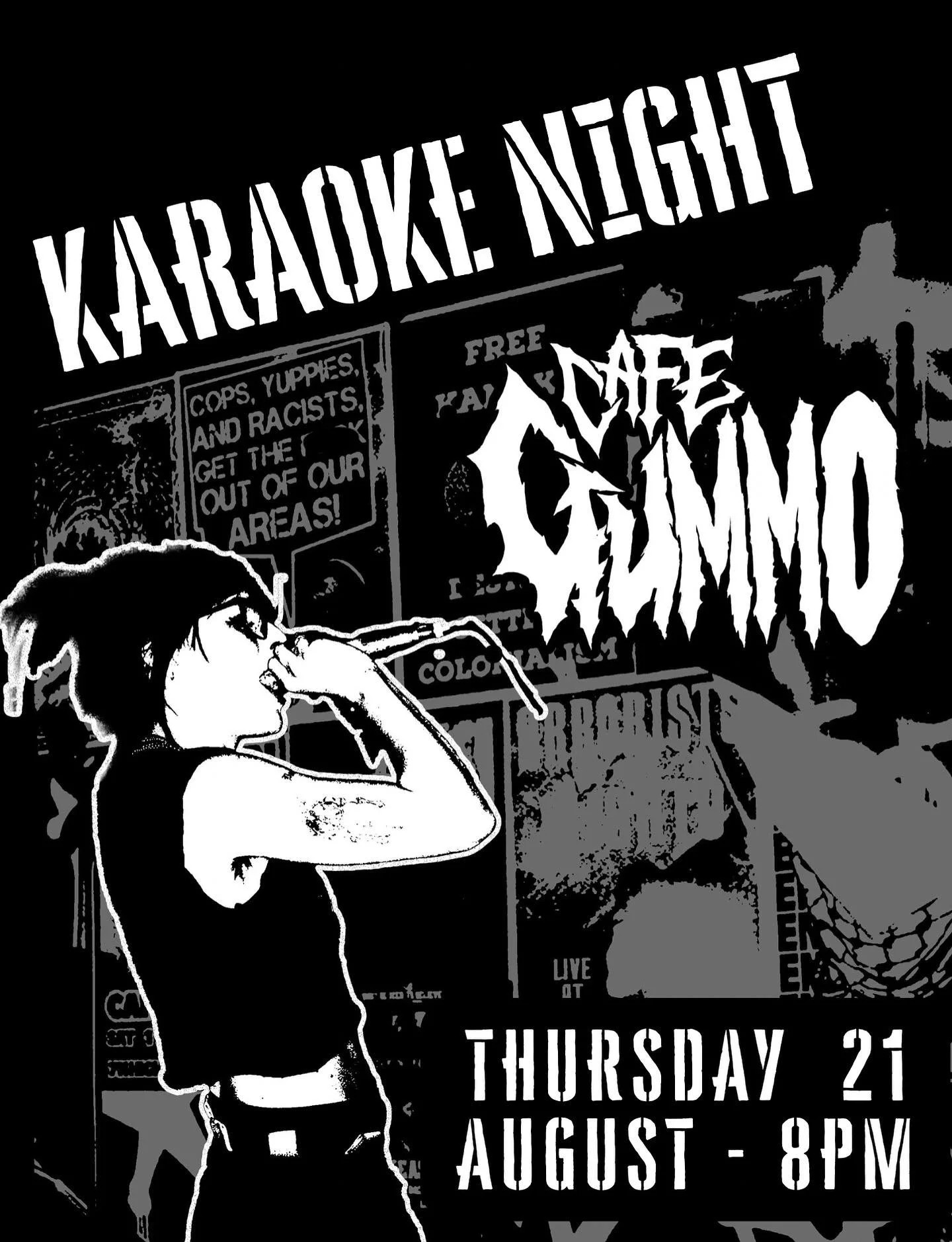 ANOTHER GUMMO KARAOKE NIGHT THIS THURS - 8pm till we get bored 💜💜 also we have $10 happy hour pints from 5pm - 8pm if you need a pre game beverage