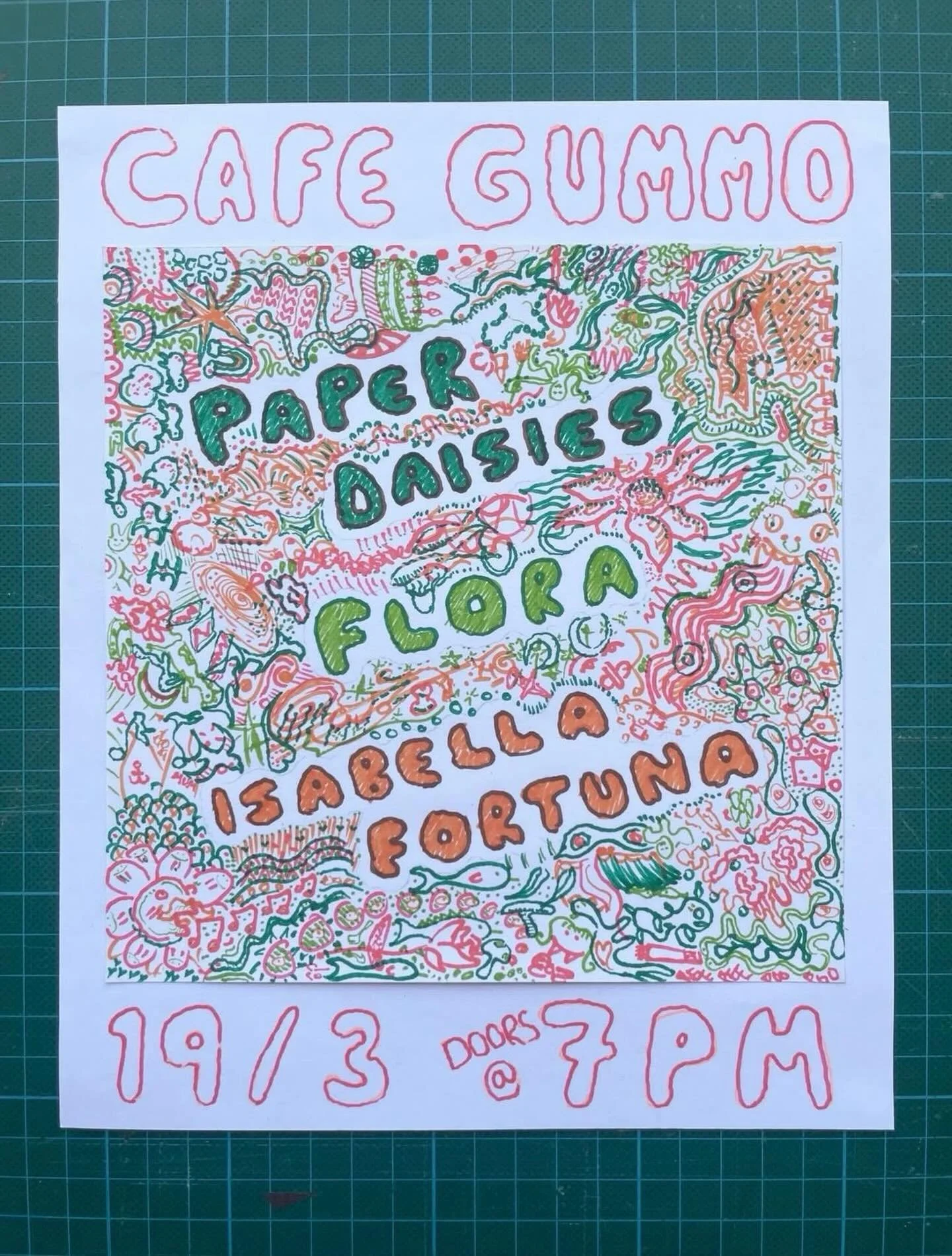Tonight at Gummo! 

@paper_daisies_music with @i3abella &amp; @flora_andtheband 💜💜 Doors at 7PM