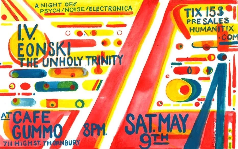 🍻 SATURDAY! We&rsquo;re so stoked to have I.V, EONSKI &amp; The Holy Trinity back at Gummo for a huge night of psych noise! Ticket link in bio 💜