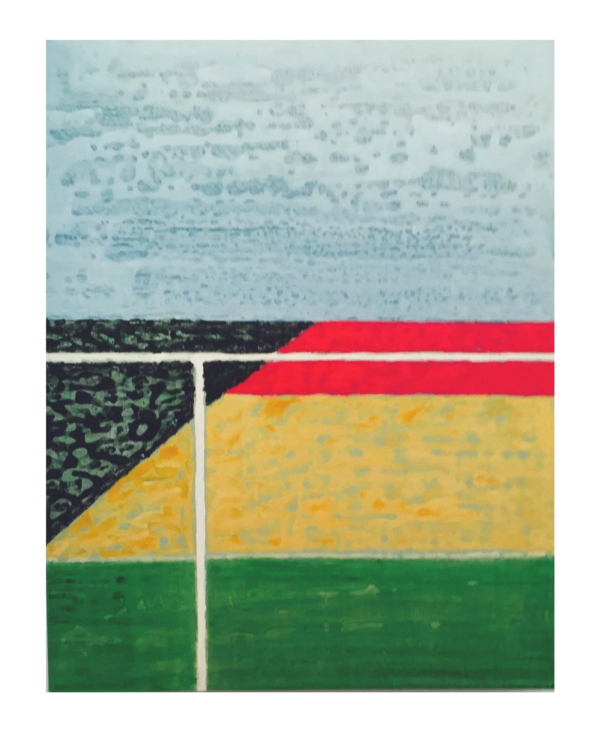 "Homage to Diebenkorn," acrylic on Masonite, 16 x 20", 2015