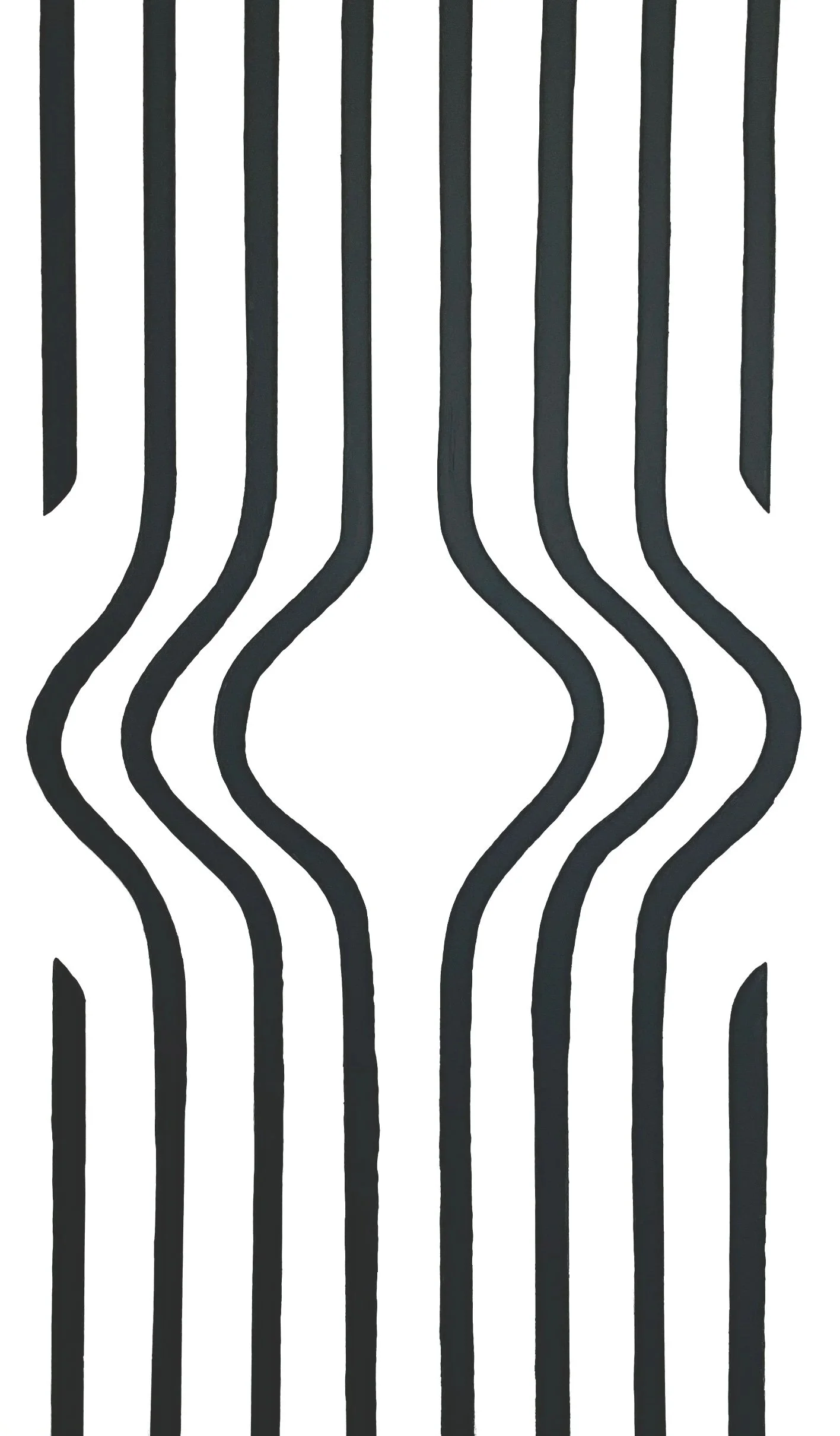 "Expanded middle," acrylic on canvas, 3 x 5 feet, 2017