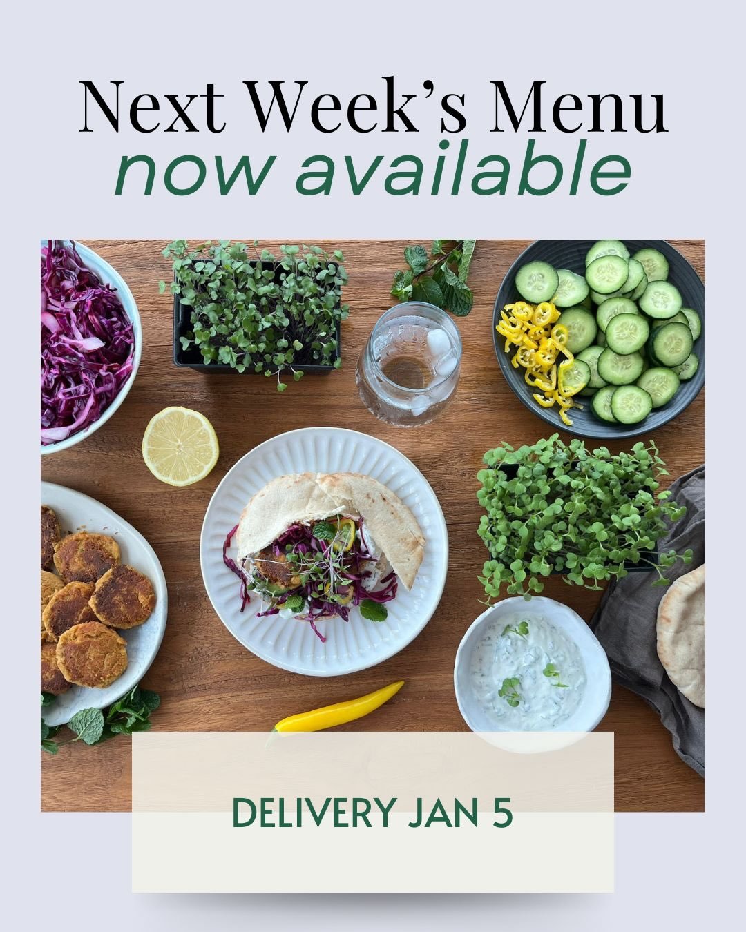Want to try something different this year? Try Natalie&rsquo;s Healthy Kitchen!

Get new inspiration with 3 recipes and fresh ingredients delivered straight to your door.

Check out the menu 👆 and order by Saturday for Monday delivery! 🚚