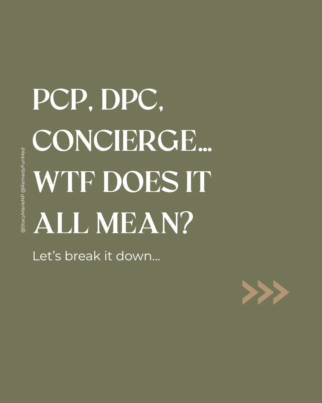 PCP? DPC? Concierge? Functional medicine? 🤯
If you&rsquo;ve ever wondered what all these models of care actually mean, here&rsquo;s your breakdown.

👩&zwj;⚕️ Traditional PCP: 2,000+ patients, quick visits, surprise bills.
📱 DPC: smaller panels, mo
