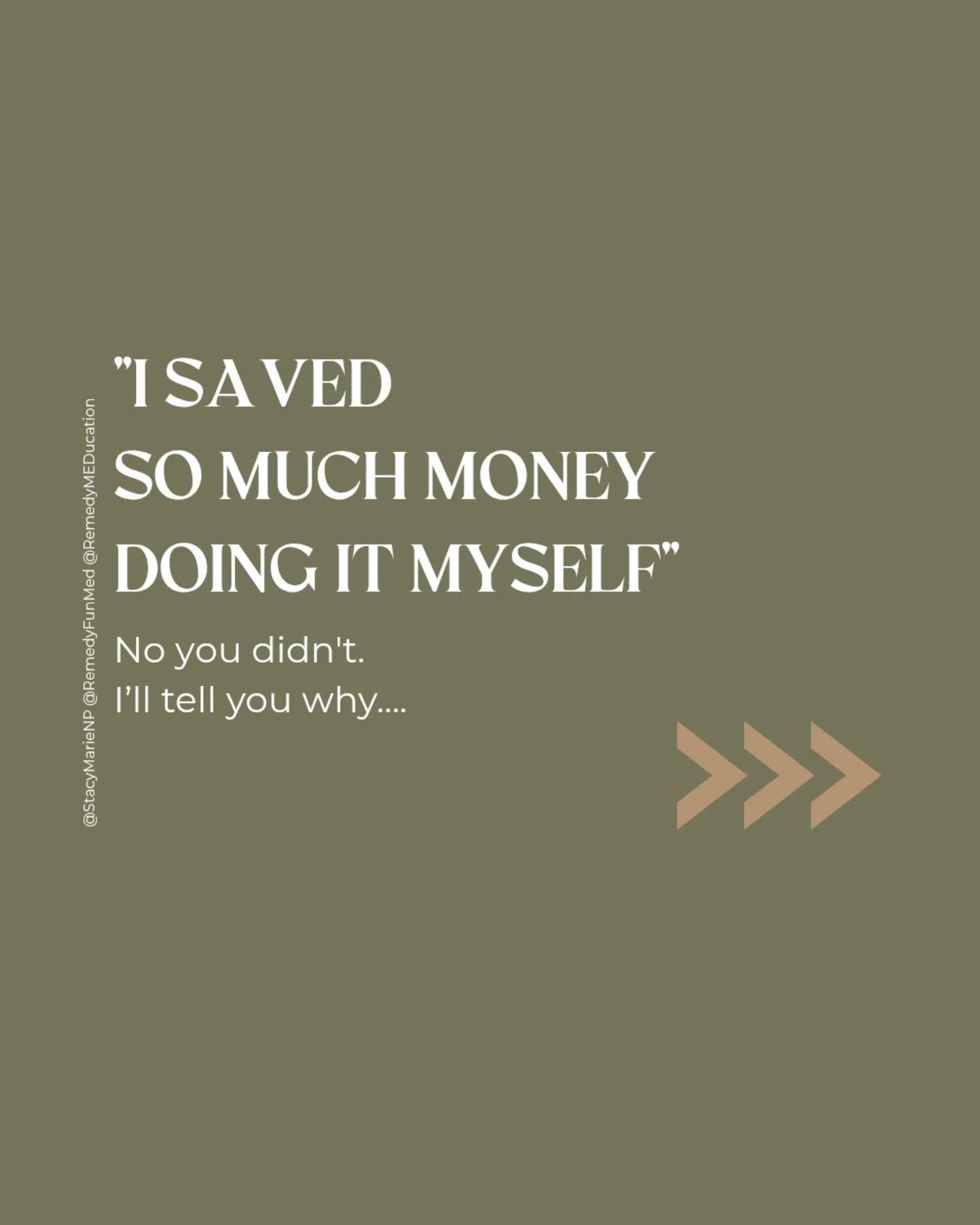 I get it. 
Healthcare is expensive. 💸

I spent over a decade in emergency medicine watching people delay care because of cost. 😔

But here's what I've learned running a private practice:

The women who come to me have usually already spent MORE tha