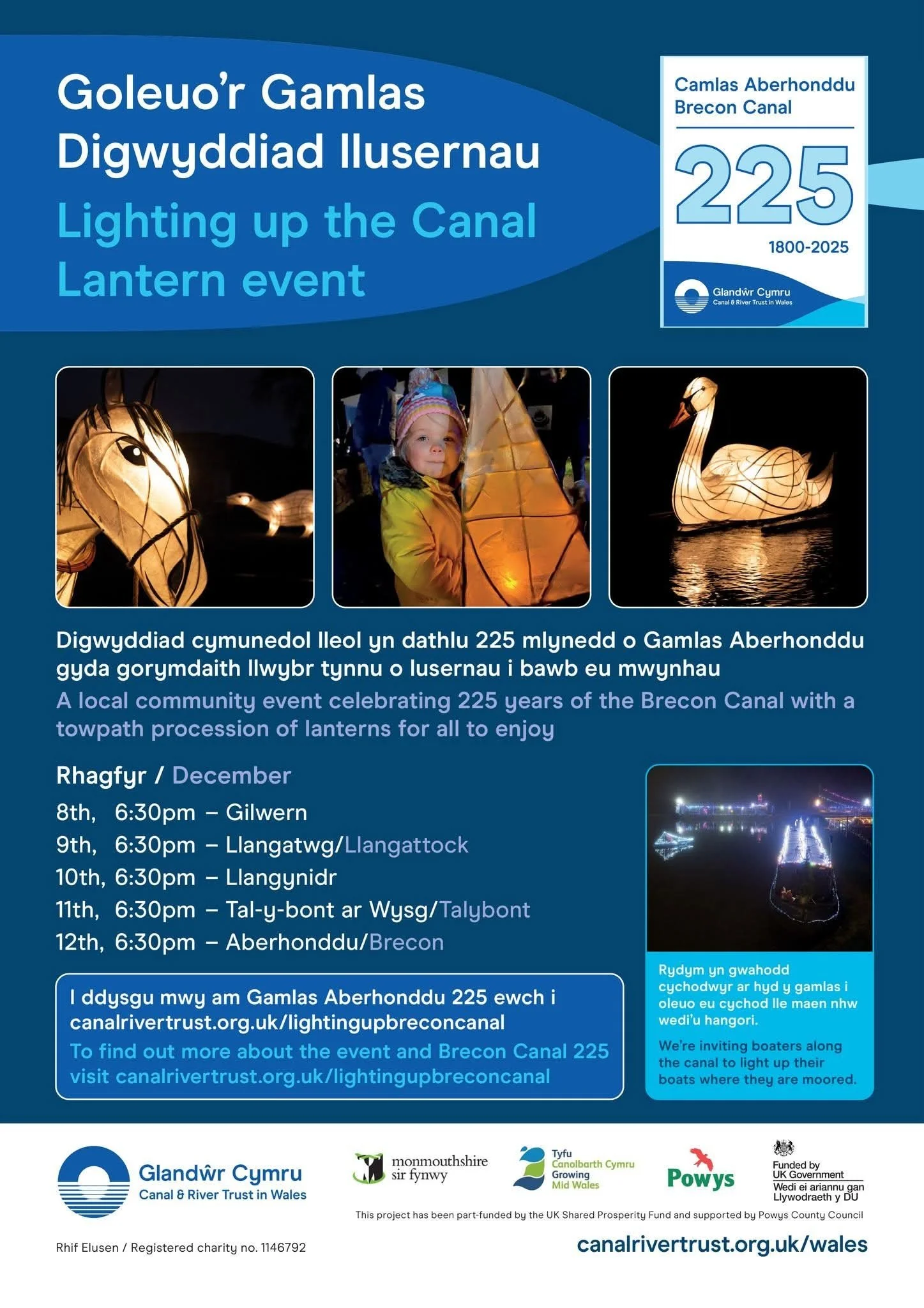Lighting up the Canal Lantern Event: 225 years