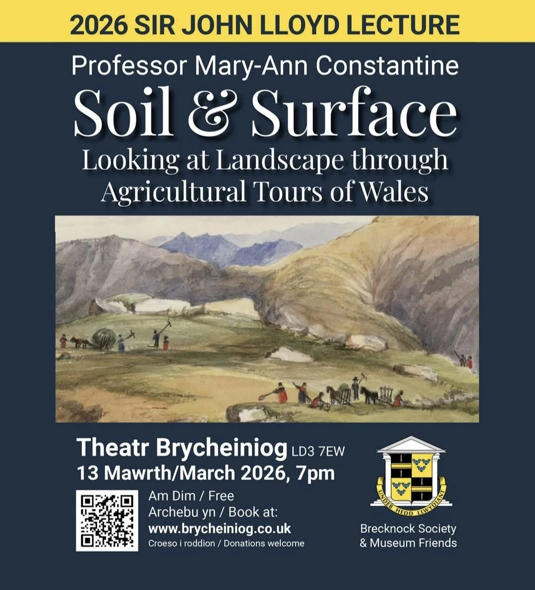 Friends of St Mary's Sir John Lloyd Lecture - "Soil and Surface": Looking at Landscape through Agricultural Tours of Wales