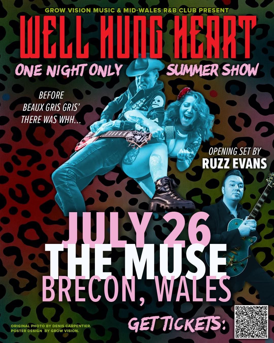 GROW VISION MUSIC &amp; MWR&amp;BC Proudly Presents WELL HUNG HEART live at The Muse Brecon