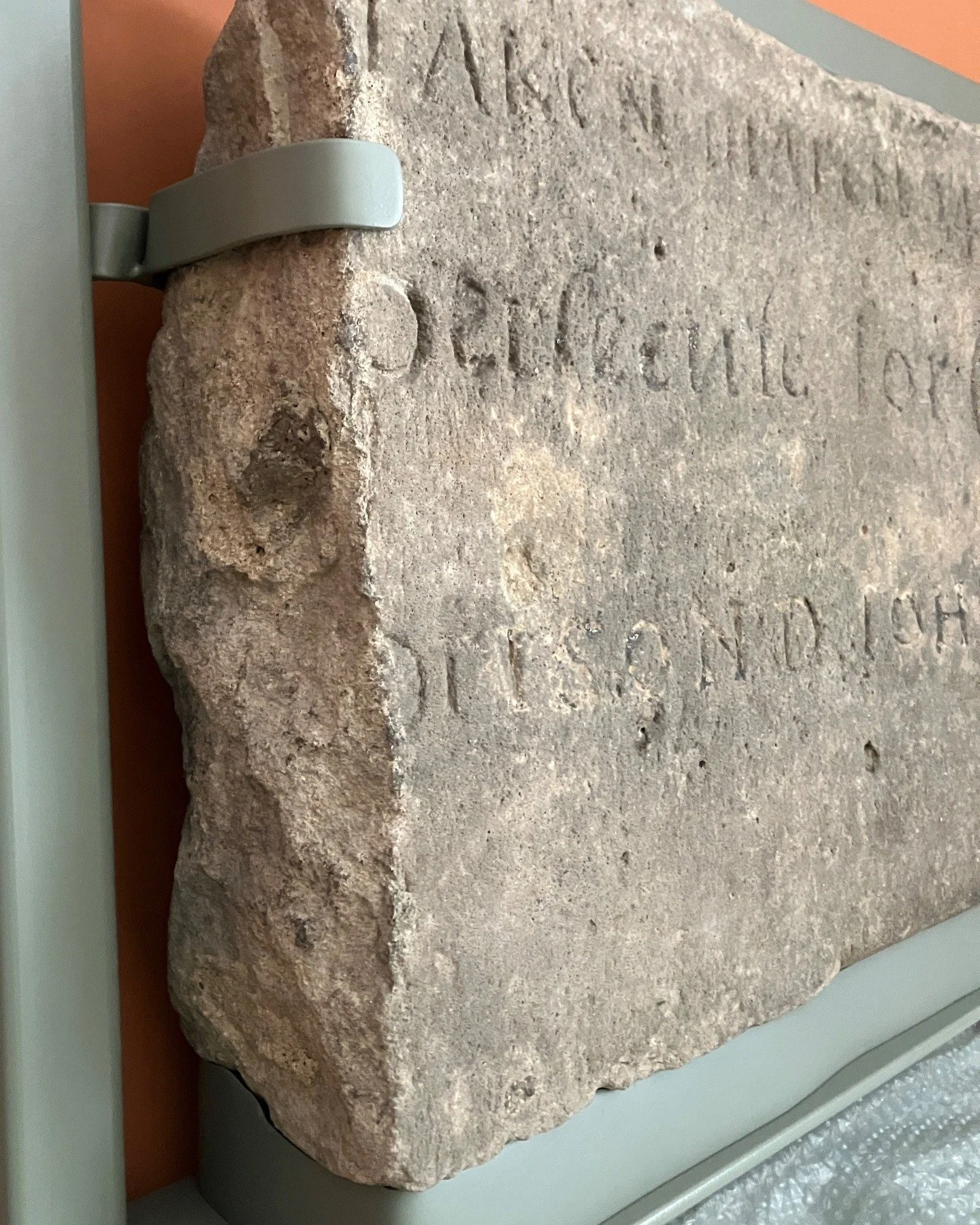 Some of the carved stones that have gone back on display at Dumbarton Castle. For each of the stones we fabricated a resin shoe to fit, custom steel frame and bracketry, all with a powdercoat finish

 #Histenvscot #Dumbarton castle @histenvscot @hist