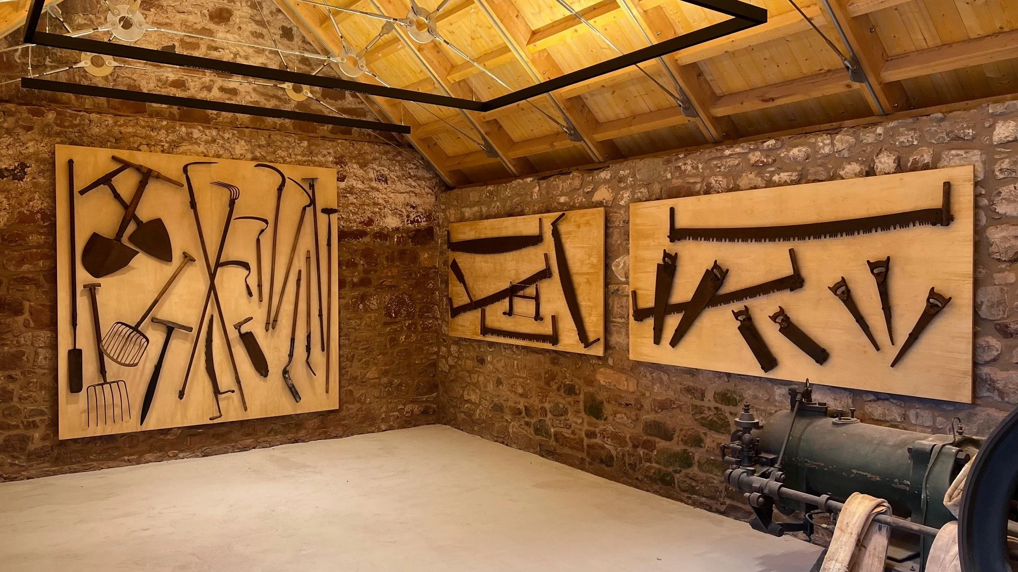 Wall panel displays and restoration of farm tools at the wonderful Papple Steading
@papplesteading 

The agriculture heritage centre officially opens on 27 March 2026