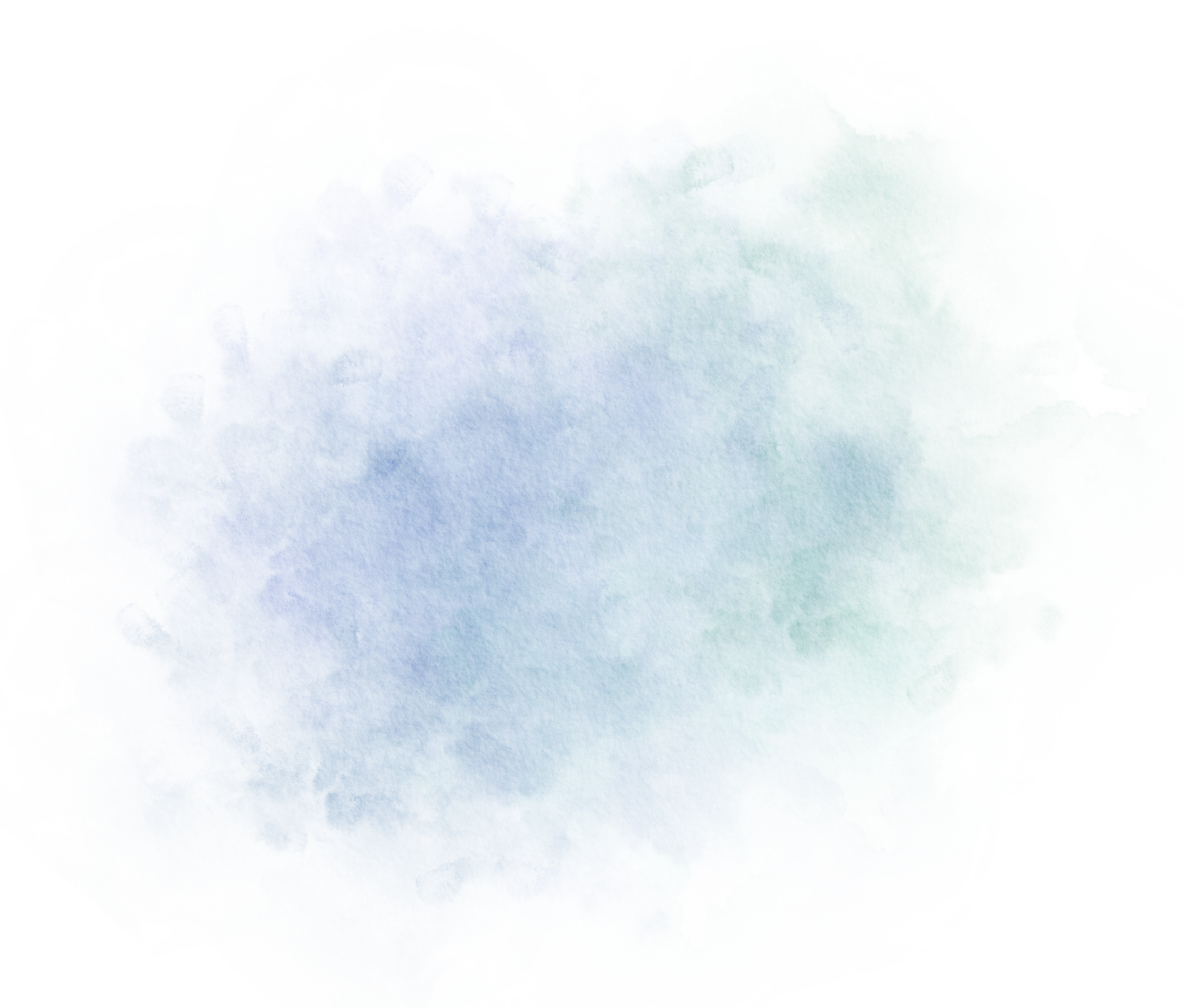 Abstractes Bild mit blauen und grünen Wolkenmäßig-ähnlichen Formen