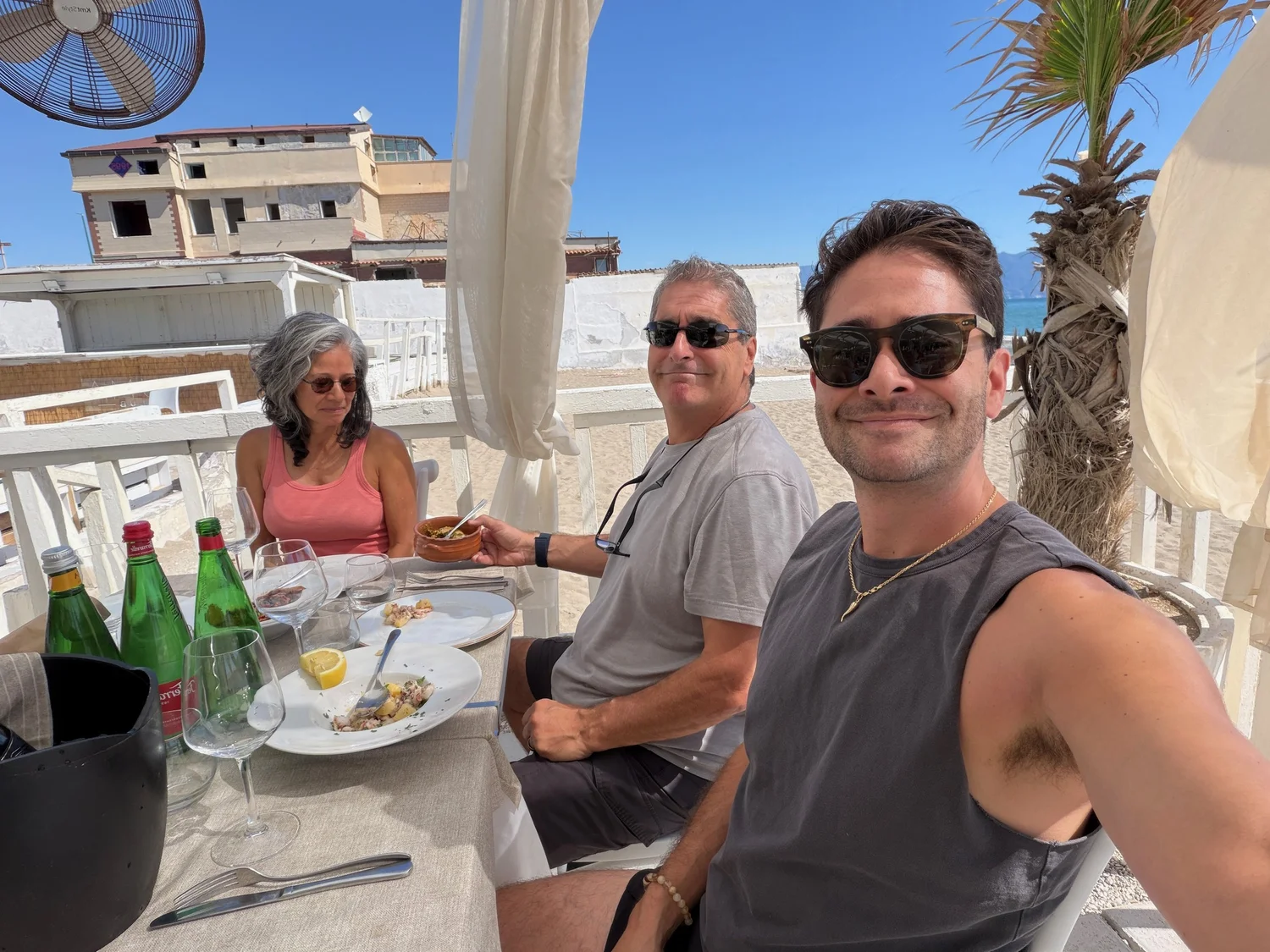 Lunch on the beach at the Cilento coast