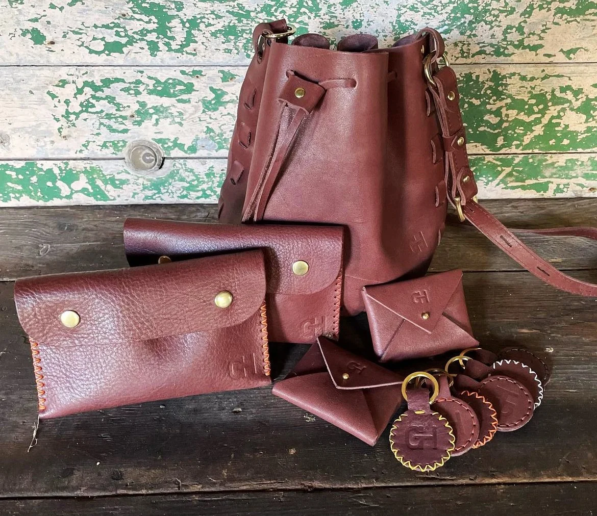 Farmer Claire Beaumont, previously produced from British Pasture Leather service for farmers