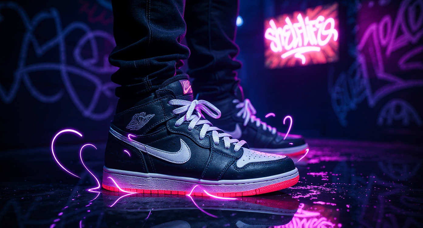 freepik__foreground-a-single-nike-air-jordan-1-glows-under-__8845.png