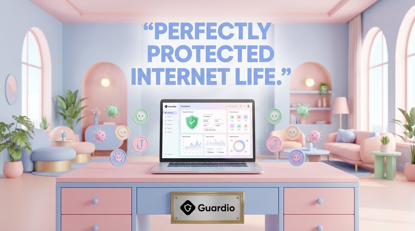 Guardio_dashboard_with_threat_icons_202605111939.jpeg