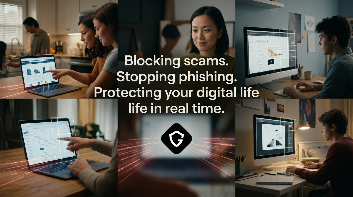 Blocking scams. Stopping phishing. Protecting your digital life in real time.1.png