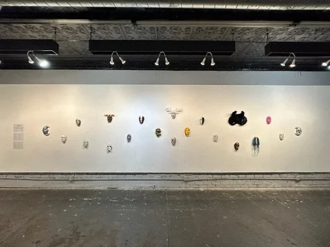 "Facing Death" Gallery view (east wall), Resonator Institute, 7/10/2026.