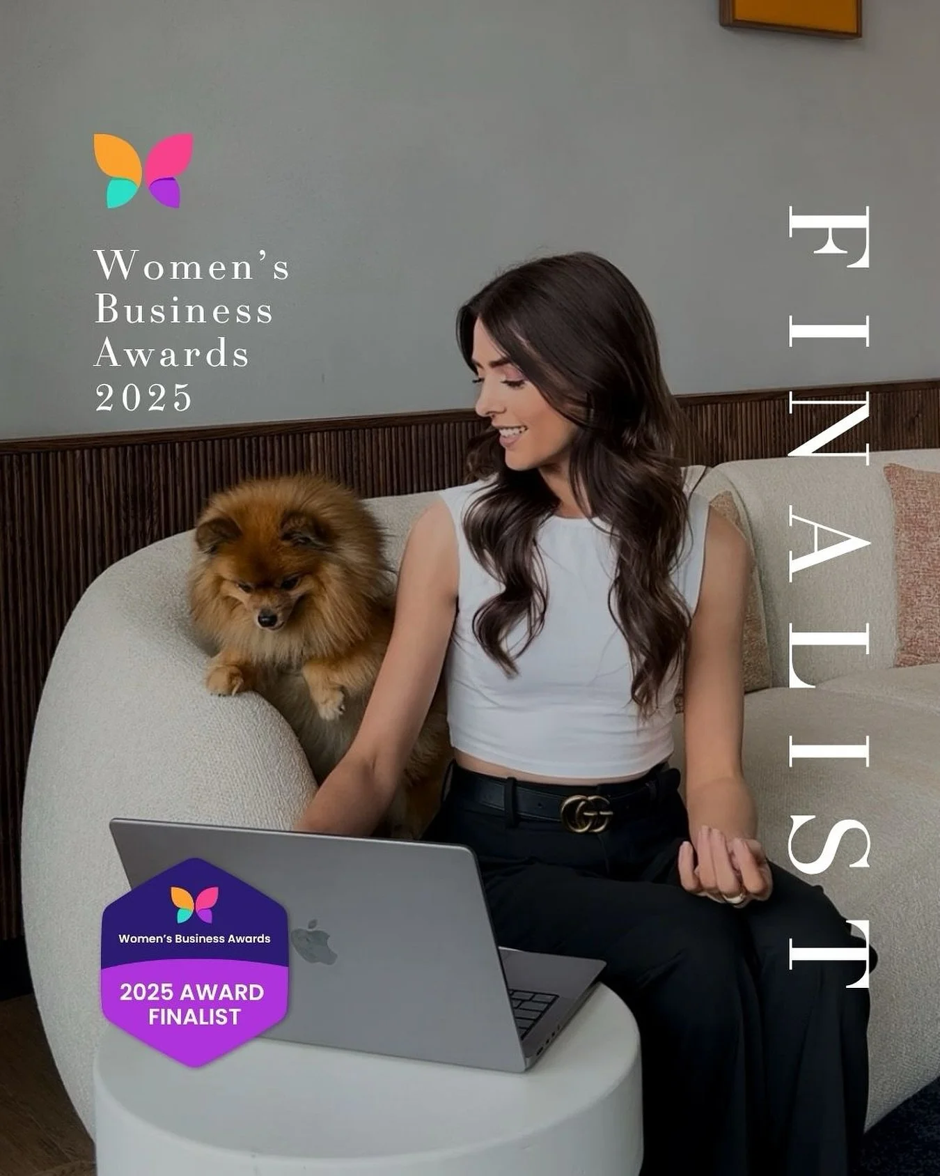 Absolutely thrilled to share, I&rsquo;ve been named a finalist for Business Woman of the Year✨

(Me, not Fifi, although apparently it was close 🐶)

Historically I&rsquo;ve found it hard to share the things I&rsquo;m truly proud of, and I&rsquo;d be 
