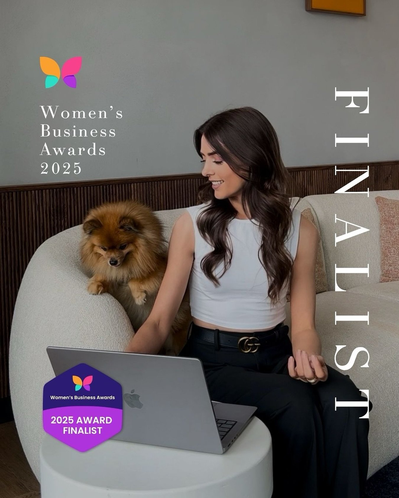 Absolutely thrilled to share I&rsquo;ve been named a finalist for Businesswoman of the Year at the Women's Business Awards 2025 ✨

(Me, not Fifi, although apparently it was close 🐶)

One thing I&rsquo;ve learned since starting my own business: backi