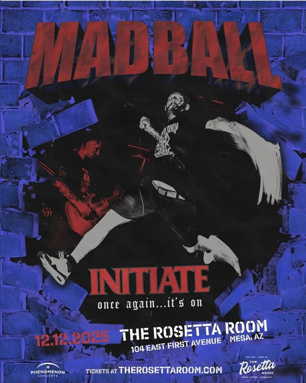 Madball initiate rosetta room mesa flyer