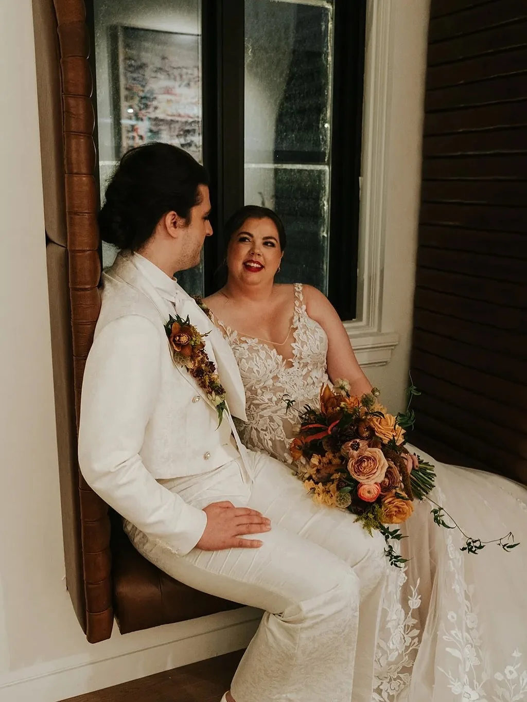 A year ago, Mel &amp; Michael said I do surrounded by art, greenery, and pure romance. 🤍

Swipe to the end to see where the vision started&mdash;and how beautifully it all came to life.

Planning &amp; Design: @altardevents 
Photography: @veinandves