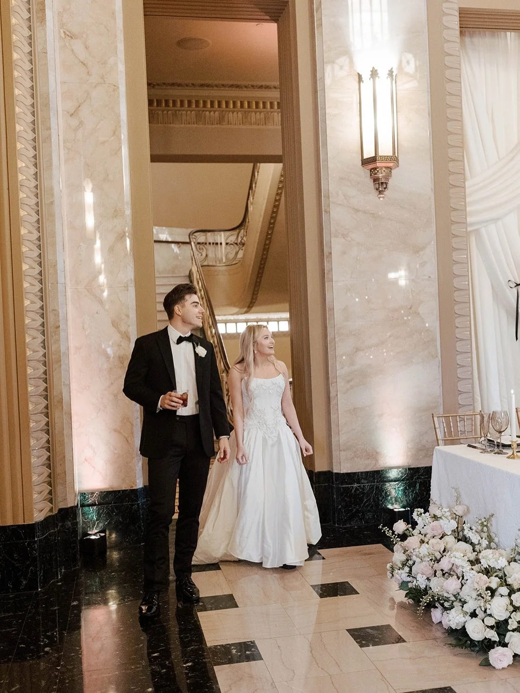 A room reveal we replay in our minds often. 🤍🕯️

Emma &amp; Max&rsquo;s reception at the Stifel Theatre was a masterclass in romance&mdash;every candle, every tied bow, every soft drape working together to create an atmosphere that felt timeless an