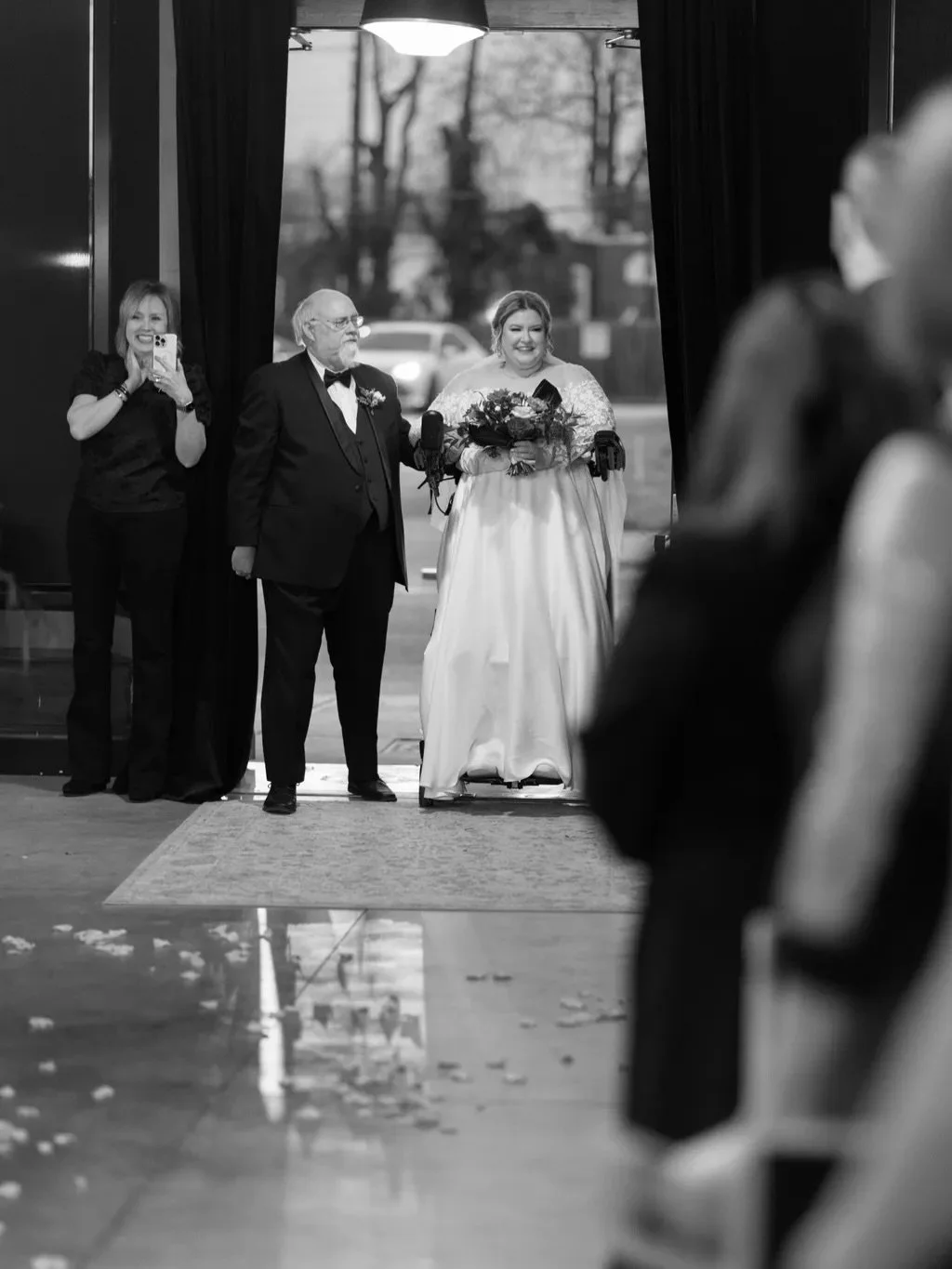 Three years later and we&rsquo;re still recovering from this emotional aisle moment. 

🎥&nbsp;Watch our reel a few posts back to experience it for yourself. 

Happy Anniversary Jen &amp; Sean. 🤍

📸: @_tammicamp