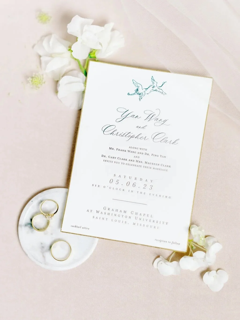 The most unforgettable designs aren&rsquo;t just beautiful, they&rsquo;re personal. 🤍

For Yan &amp; Chris, we incorporated cranes throughout their wedding, a symbol in Chinese culture representing happiness, longevity, and a loving marriage. What b