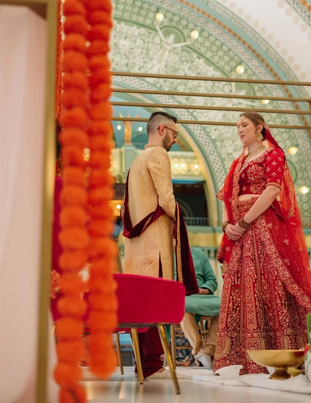 When design and tradition come together, the result is something truly unforgettable.

Lauren &amp; Rahul&rsquo;s ceremony blended vibrant color, intentional design, and deeply rooted rituals, creating a space that felt as meaningful as it was beauti