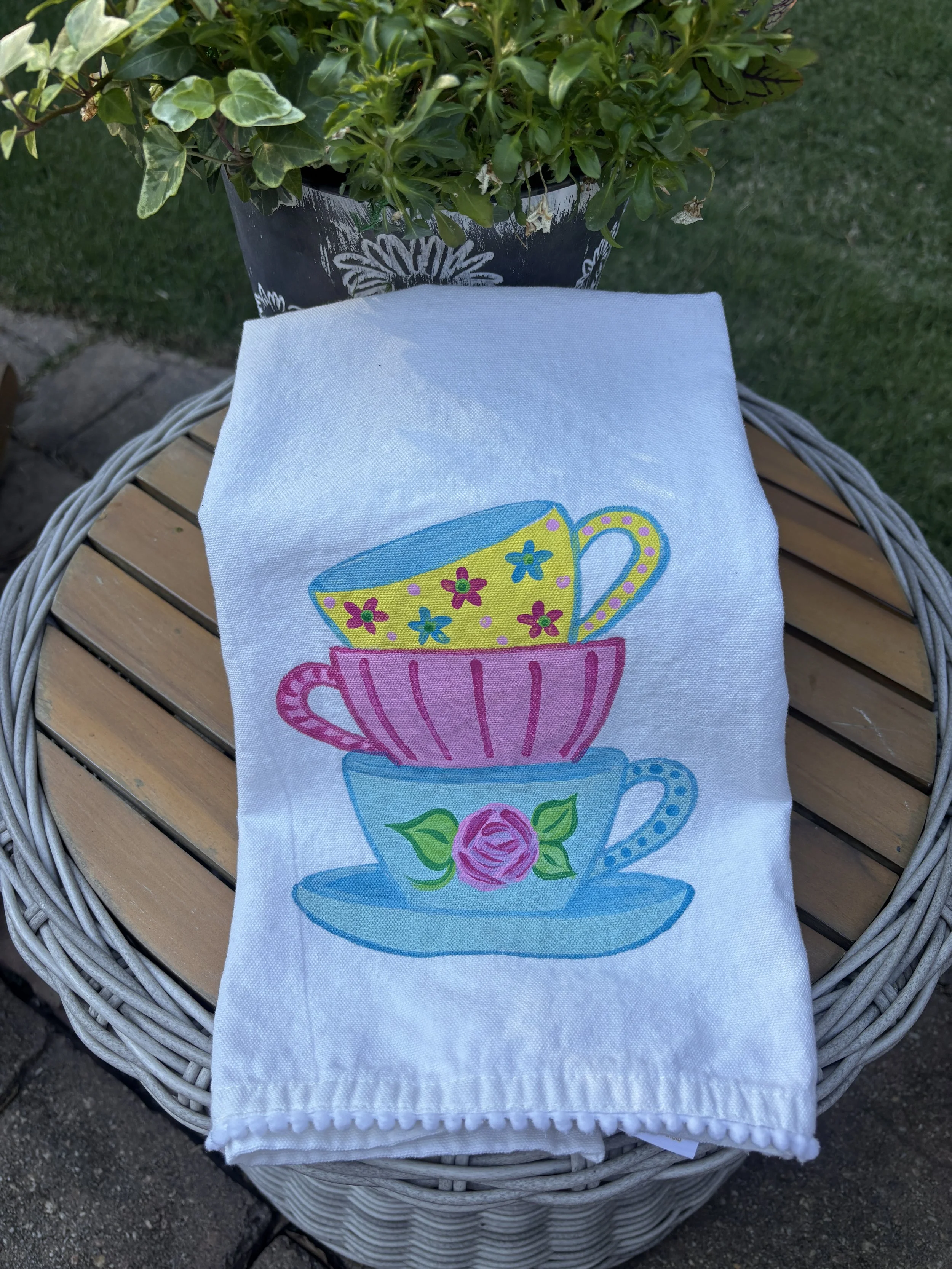April 26th Painted Tea Towel Workshop