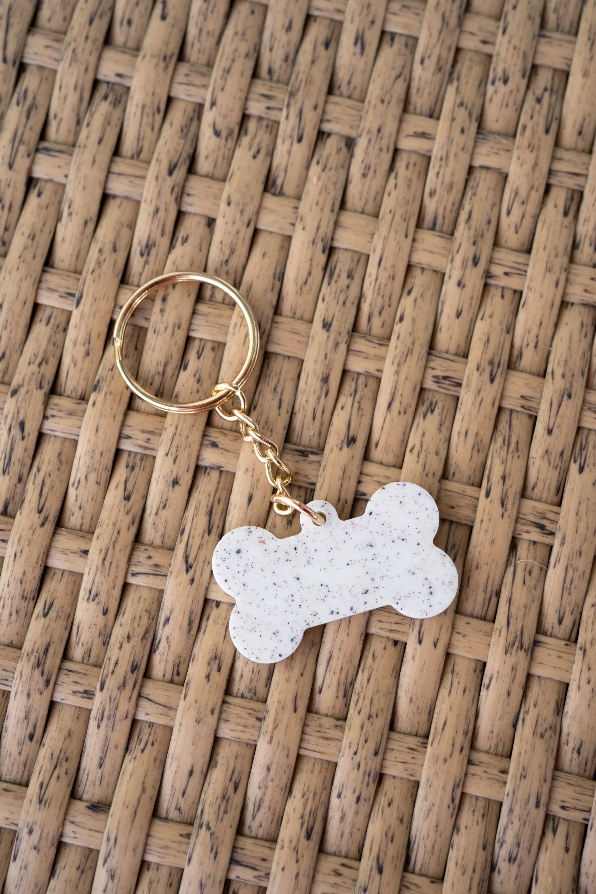 Dog Bone Keepsake Keychain