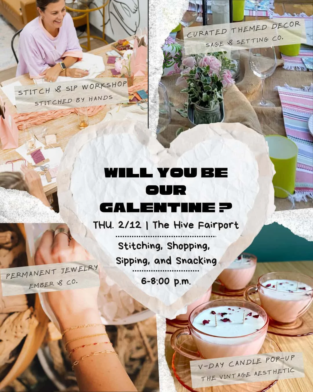 TICKETED EVENT: Stitch, Sip and Shop Event at The Hive