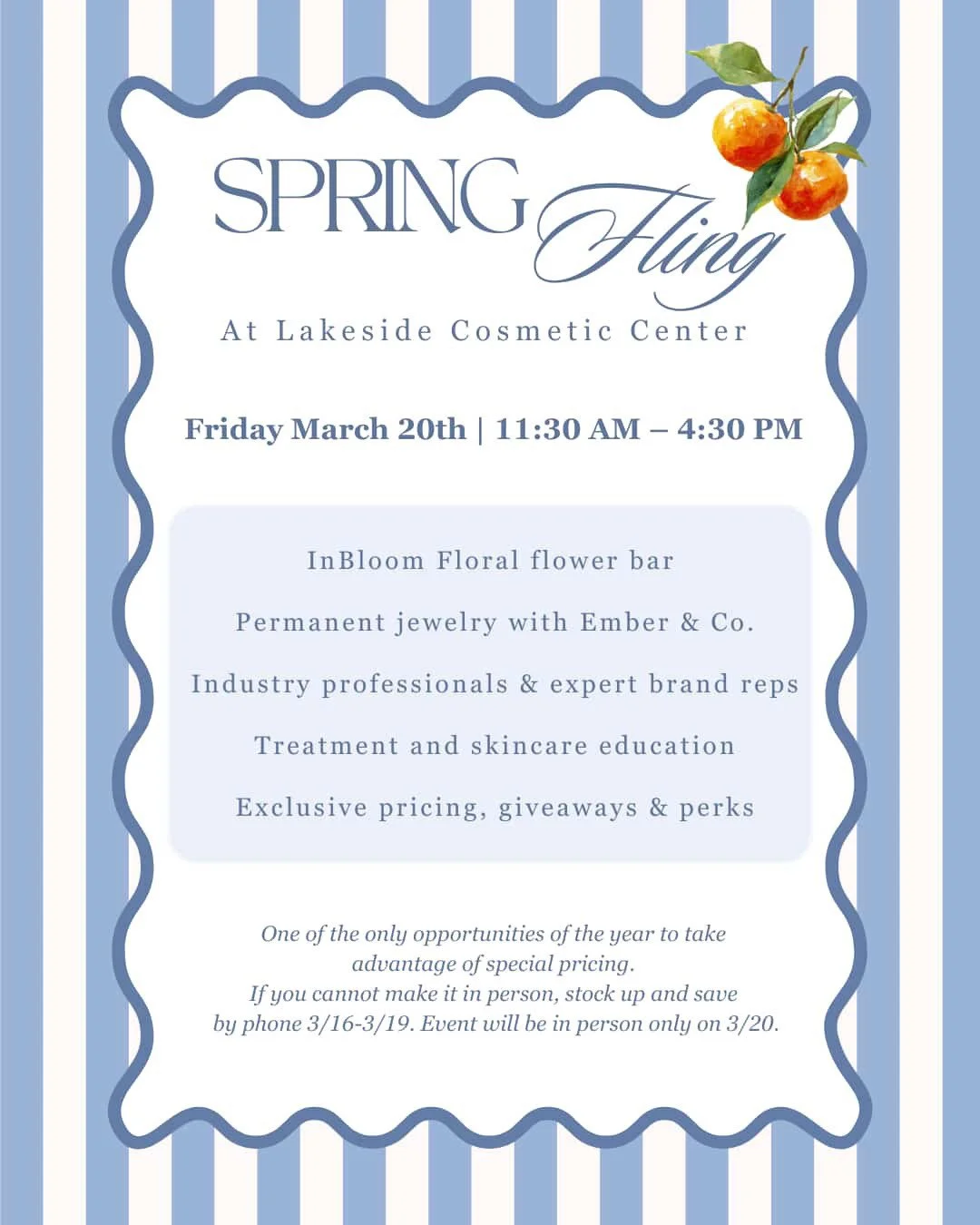 Lakeside Cosmetics Spring Open House