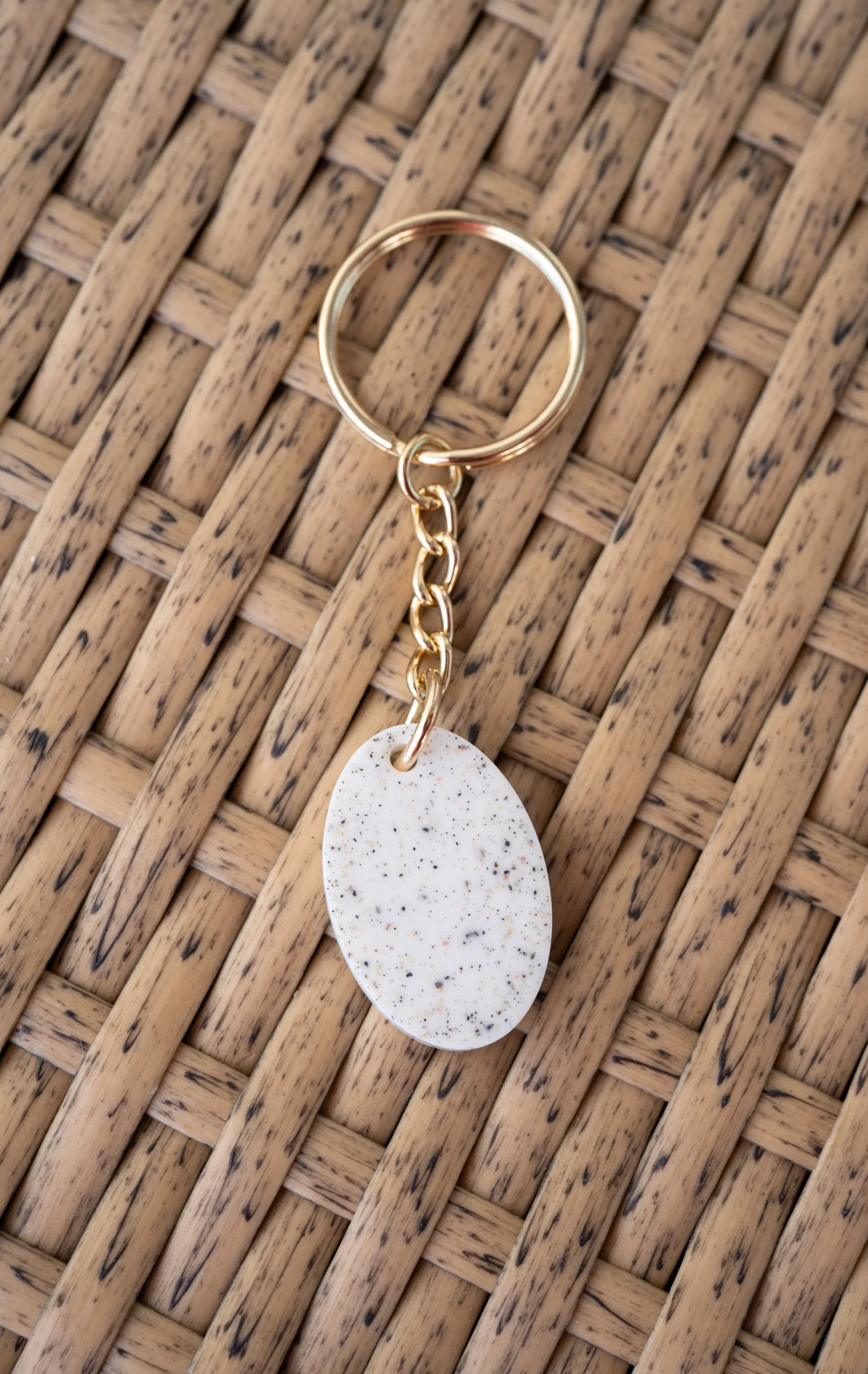 Oval Keepsake Keychain