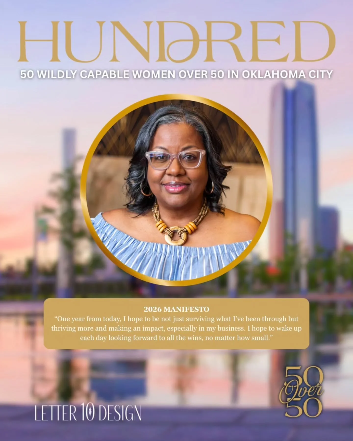 I can't tell you how excited and surprised I was to find out I was nominated to be one of the honorees featured in the 50 Over 50, Issue 05 of Hundred Magazine! 💯

The first thought that came to my mind was, "I don't deserve this!" But as 