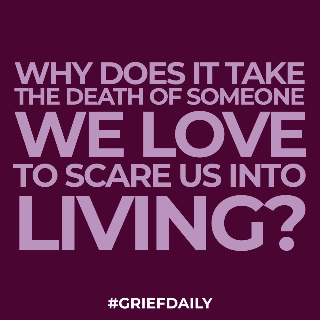 I never thought I'd ask this question, but I'm struggling with the thought right now. Like, why? What are we waiting for? And why couldn't we do this when they were alive?

Grief is a constant balance of living and loving and missing.

#griefjourney 