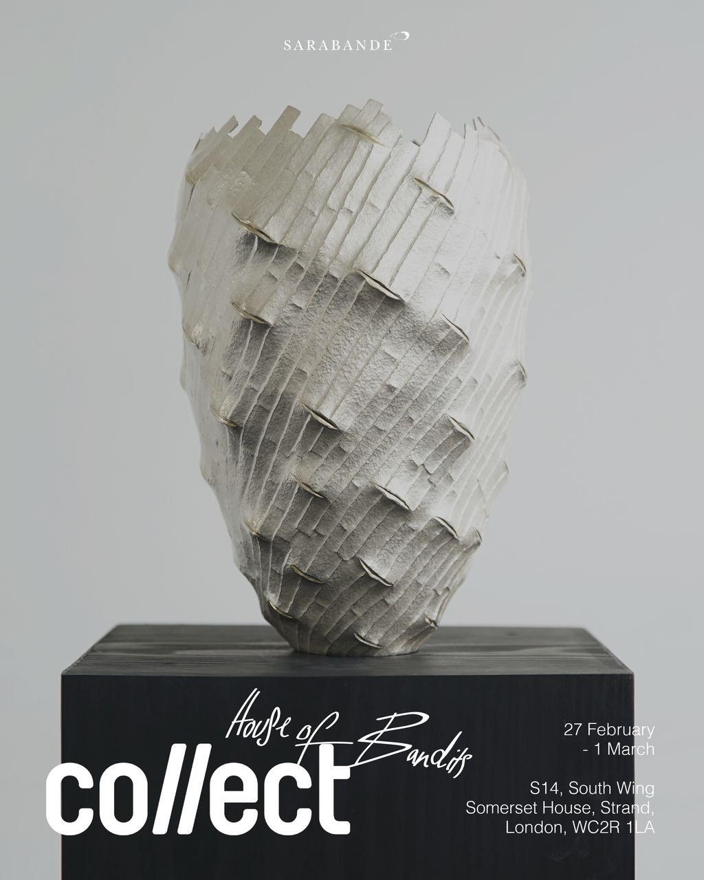 I am very excited to join this very first time of House of Bandits at Collect! It was very challenging piece for me to develop the stepping details of surface, taken more than 300 hours tapping&hellip;
House of Bandits presents a curated presentation