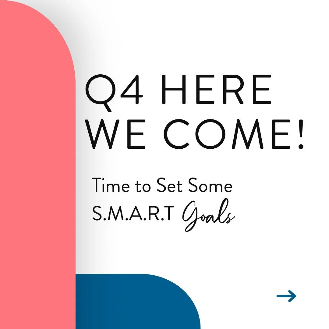 I joined @marcscott &lsquo;s Final 90 Challenge to keep myself accountable for this last quarter.  I know things can get busy in my personal life this time of year and I want to make sure I stay on top of my business!

So here are my SMART goals for 