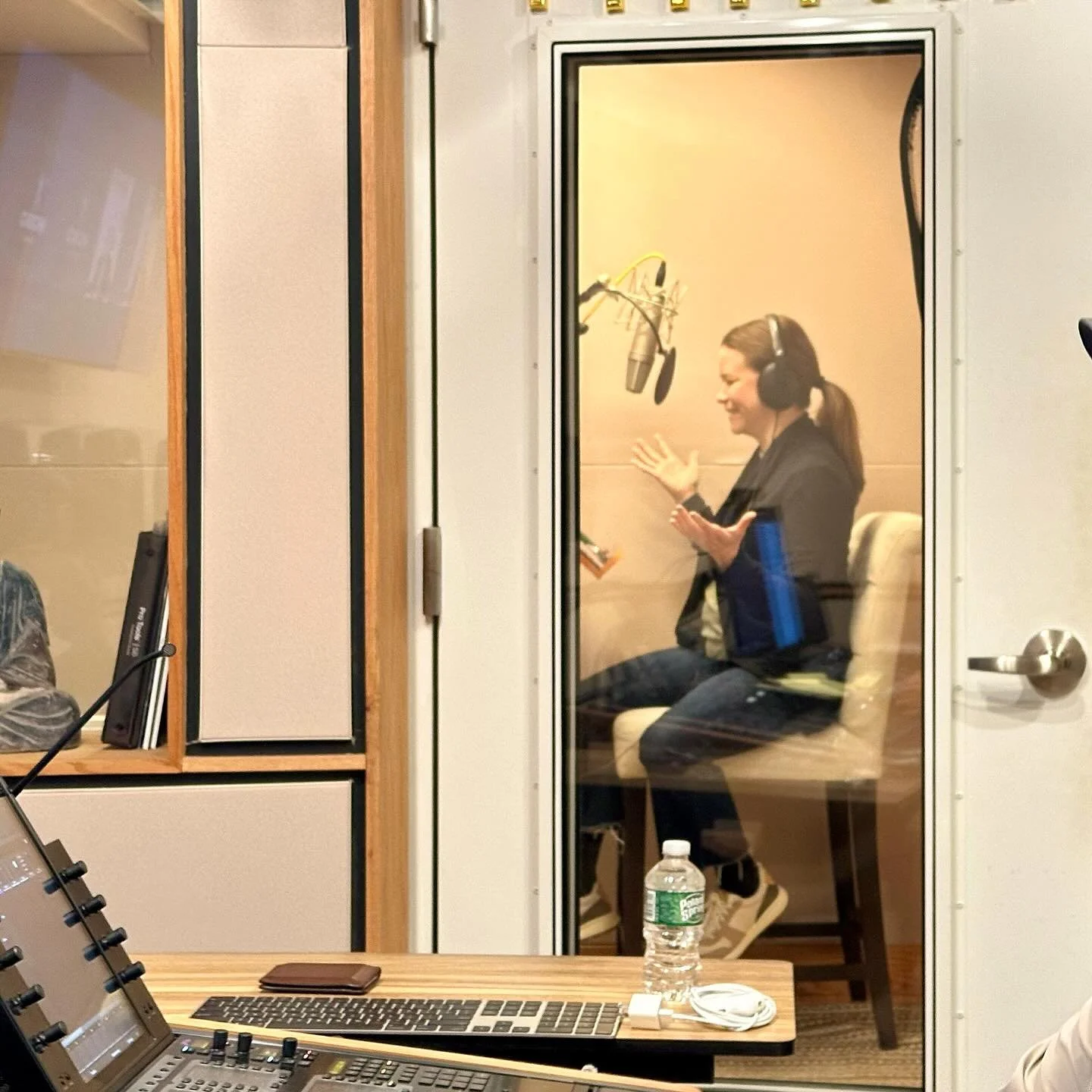 Back in a NYC studio this week for an in person session for the first time since March 11, 2020!  What a delight to show up and just be a voice actor and be taken care of by the amazing team at @hoboaudio. Thanks to @spencershafter for pro engineerin