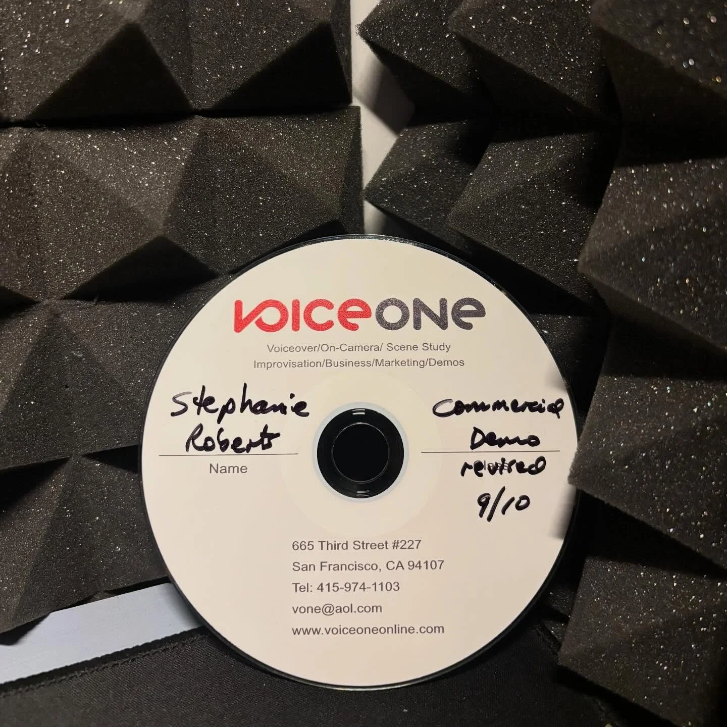 Here she is&hellip; my first commercial demo!  And on a CD no less!  I made this at @voiceonesf with @elaineclark.vo  back in 2010 when I was living in San Francisco with my then boyfriend (now my husband) who was there working on a show.

I left NYC